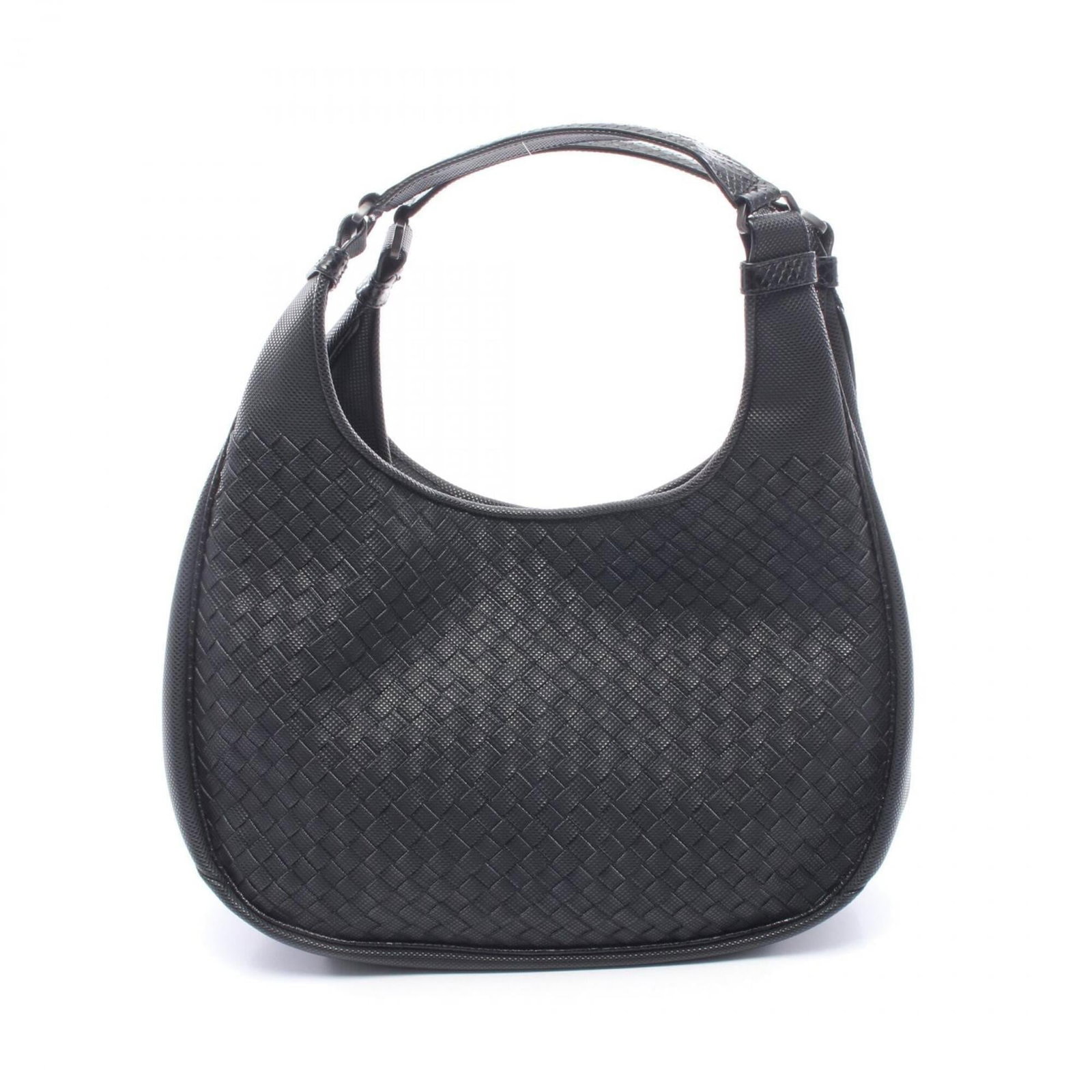 Handbag Leather Bottega Veneta Shoulder Bag: Handbag Leather Bottega Veneta Shoulder Bag Bottega Veneta's signature leather craftsmanship shines in this sleek black shoulder bag, boasting a timeless design and precise measurements. The bag's