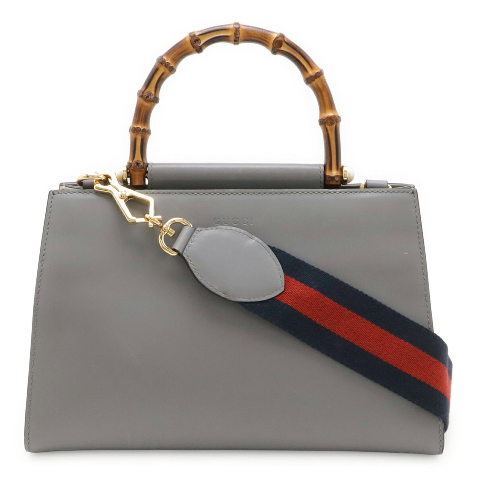 Gucci Handbag Shoulder Bag Bamboo Leather: Gucci Handbag Shoulder Bag Bamboo Leather Bamboo leather and sleek design come together in the Gucci Handbag Shoulder Bag, a stylish accessory for women. Measuring 19cm x 30cm x 11cm, this shoulder