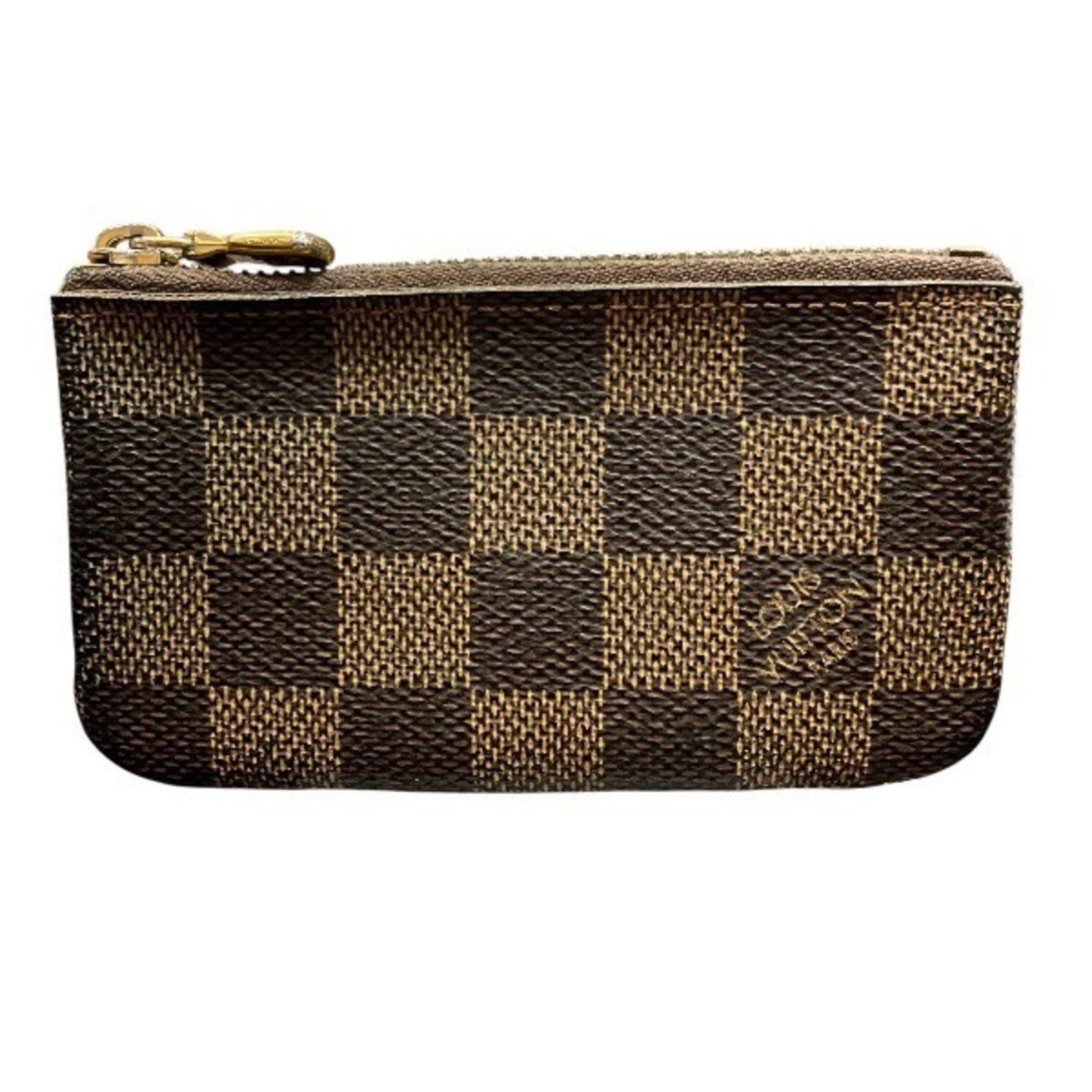 Coin purse from Louis Vuitton: Coin purse from Louis Vuitton Brown Louis Vuitton coin purse with classic design, measuring 6.5cm x 11.5cm x 1cm. This compact case features a timeless style that suits both men and women's everyday
