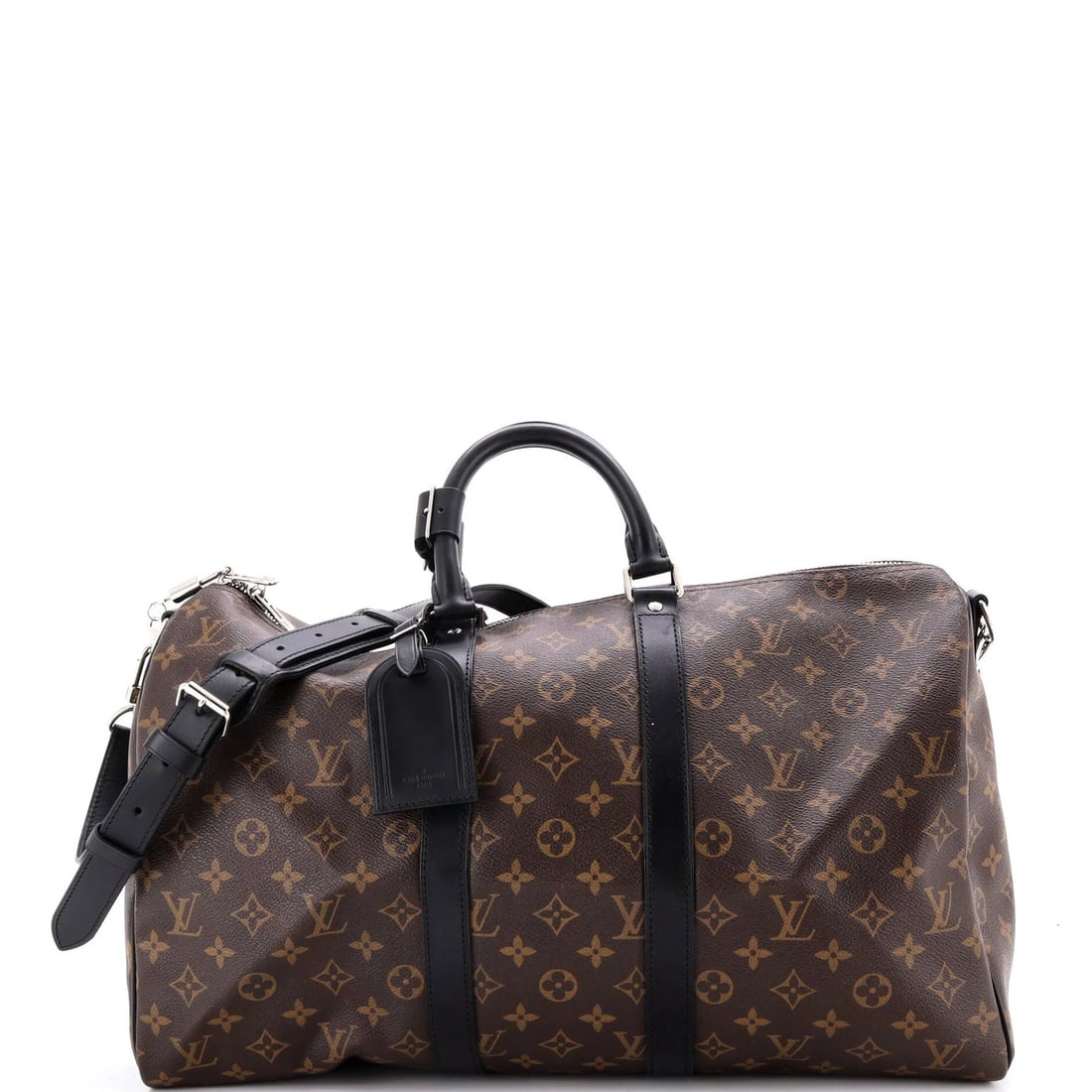 Louis Vuitton Monogram Canvas Keepall Macassar Bandouliere Bag: Louis Vuitton Monogram Canvas Keepall Macassar Bandouliere Bag Brown Louis Vuitton Monogram Canvas Keepall Macassar Bandouliere Bag with Keys Lock Luggage Tag Poignet and Strap. This classic