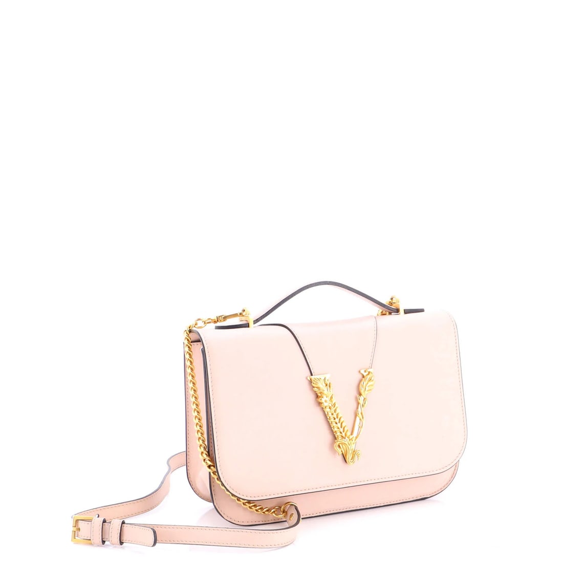 Versace Virtus Flap Shoulder Bag Leather Small - 2