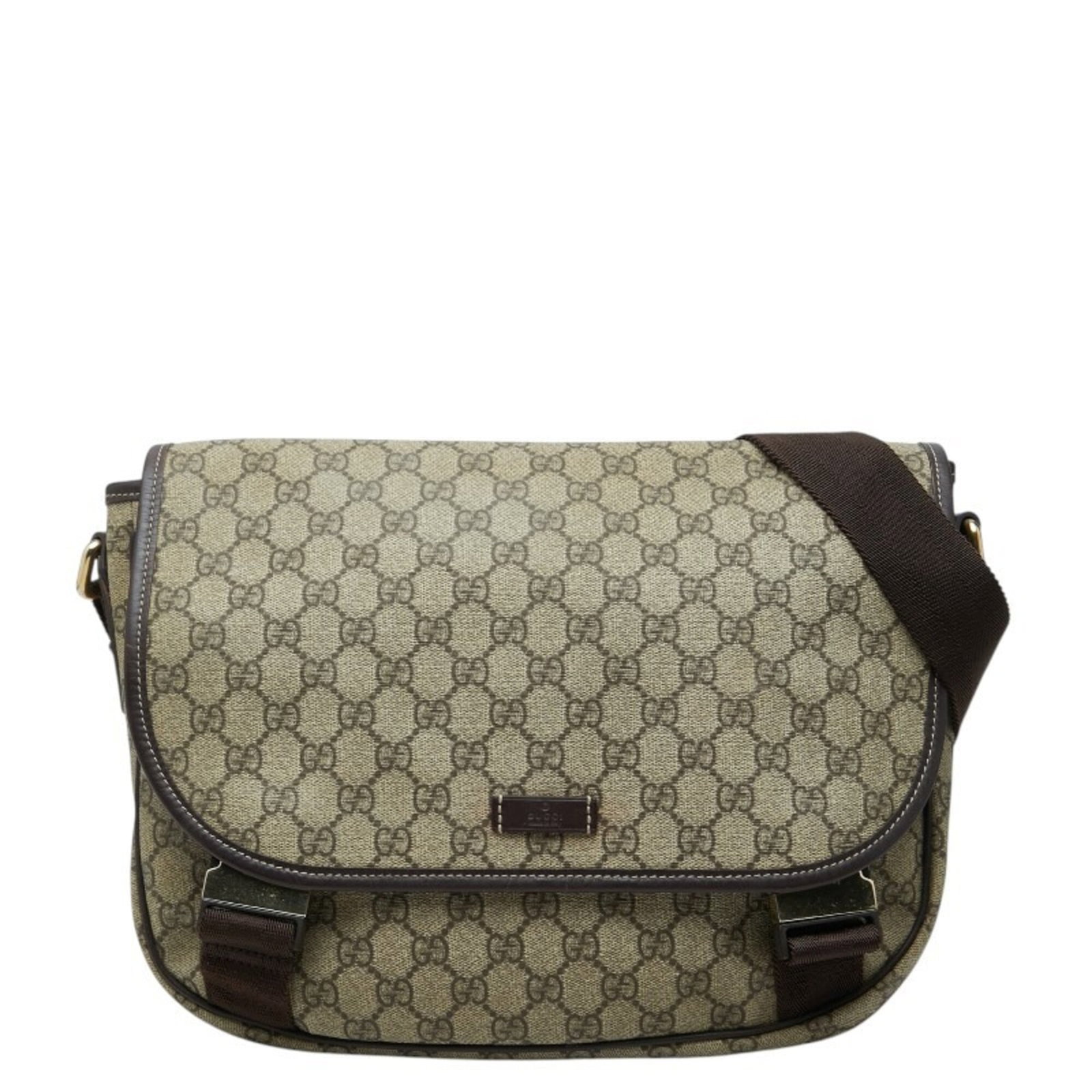 PVC leather gucci shoulder bag: PVC leather gucci shoulder bag PVC leather Gucci shoulder bag with classic design, featuring beige color and adjustable strap drop of 58cm. Made from PVC and leather materials, this stylish bag measur