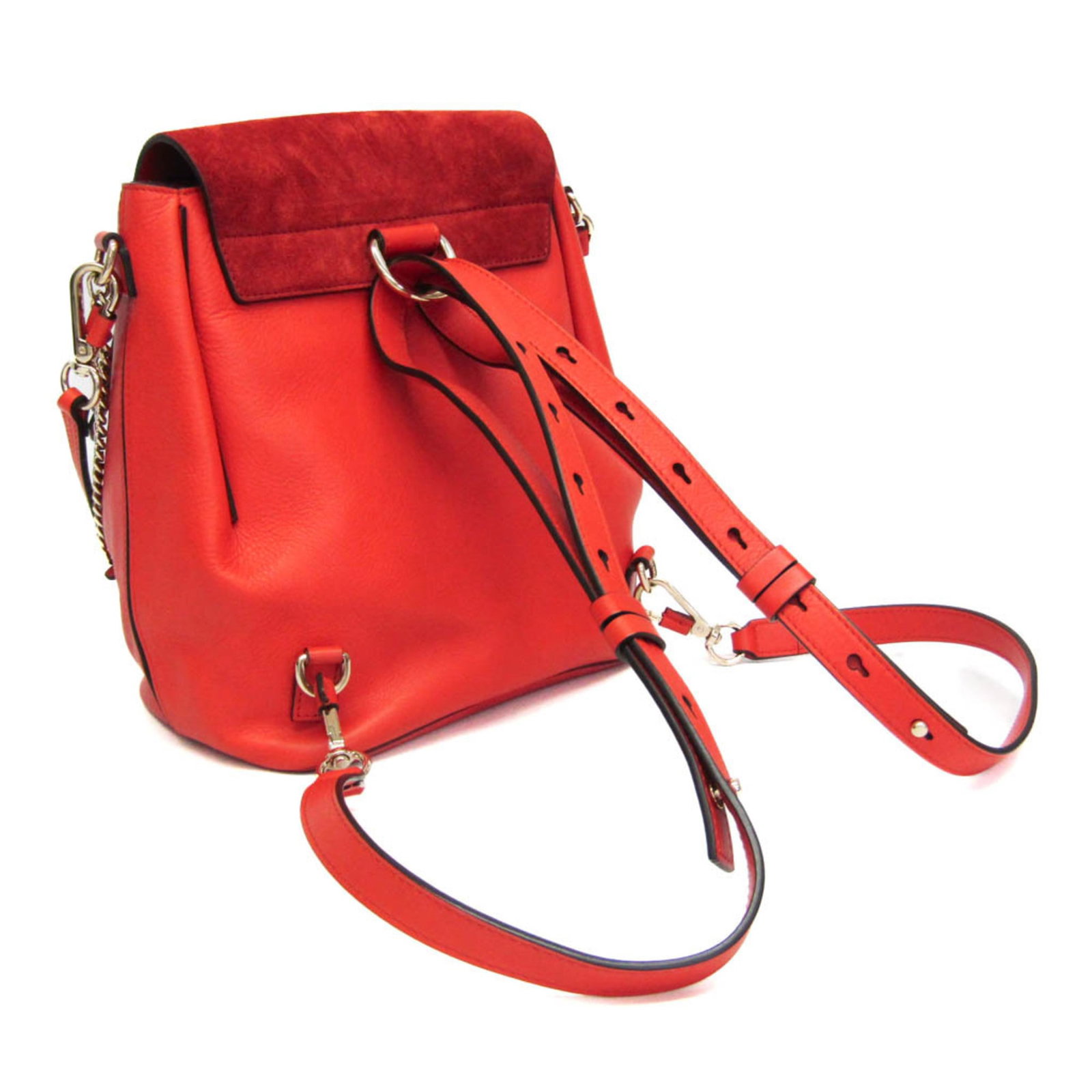 Leather Suede Backpack Chlo - 2