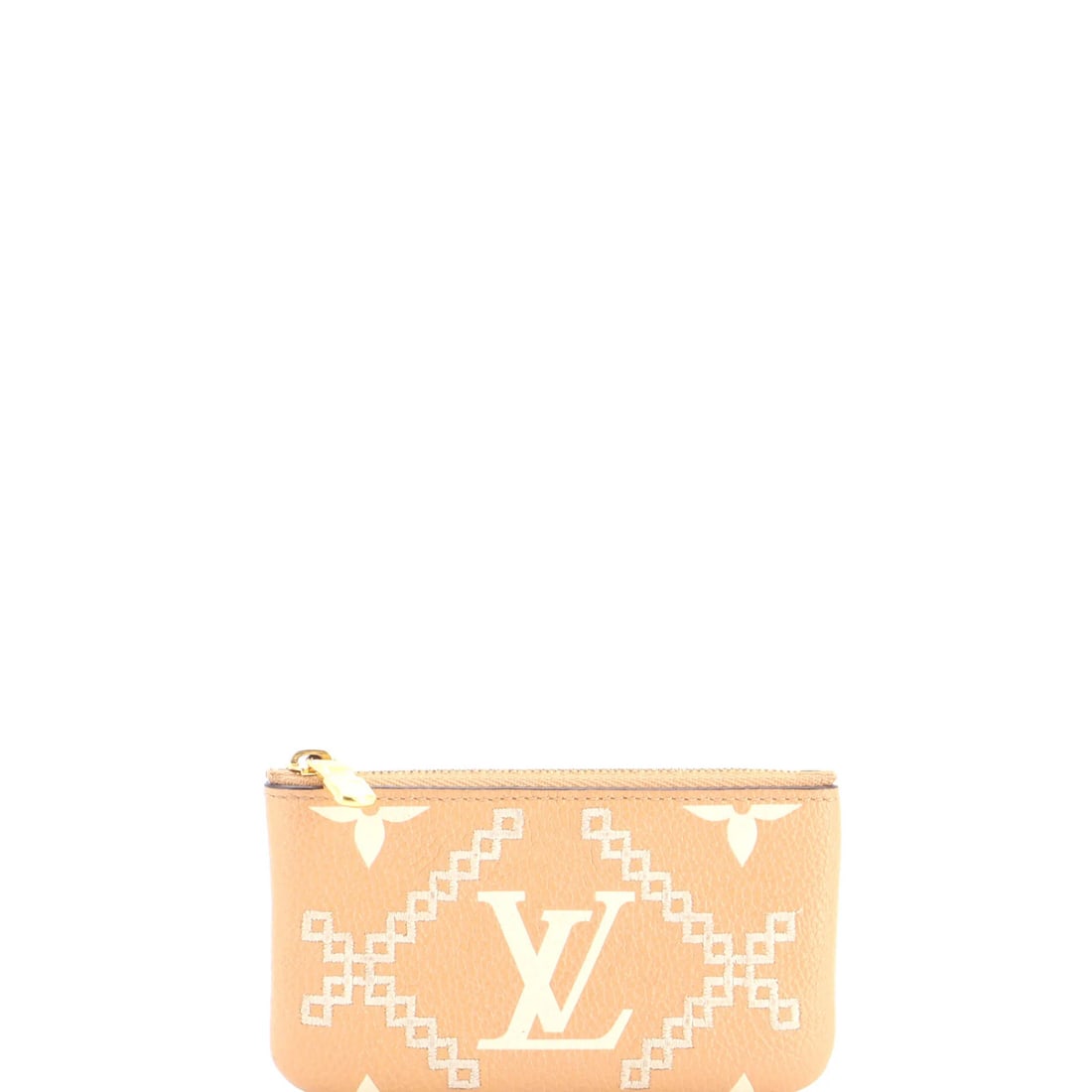 Key pouch by giant monogram empreinte Louis Vuitton: Key pouch by giant monogram empreinte Louis Vuitton The Louis Vuitton Key Pouch features the iconic Monogram Empreinte Giant Broderies design, adding a touch of elegance to your keys. Made from