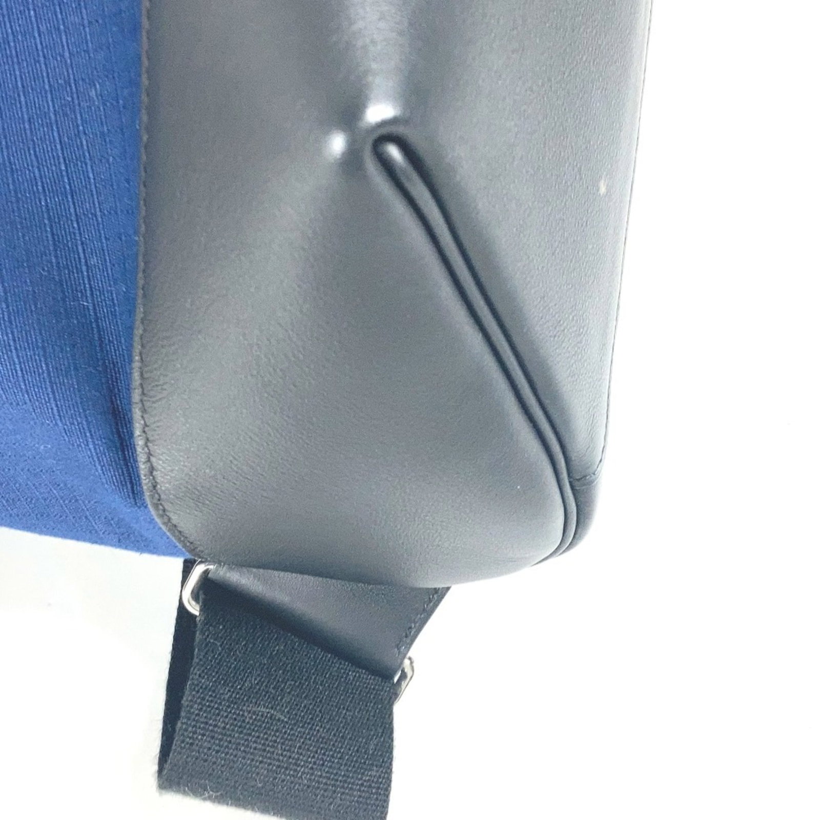 Canvas leather backpack by Hermes - 7