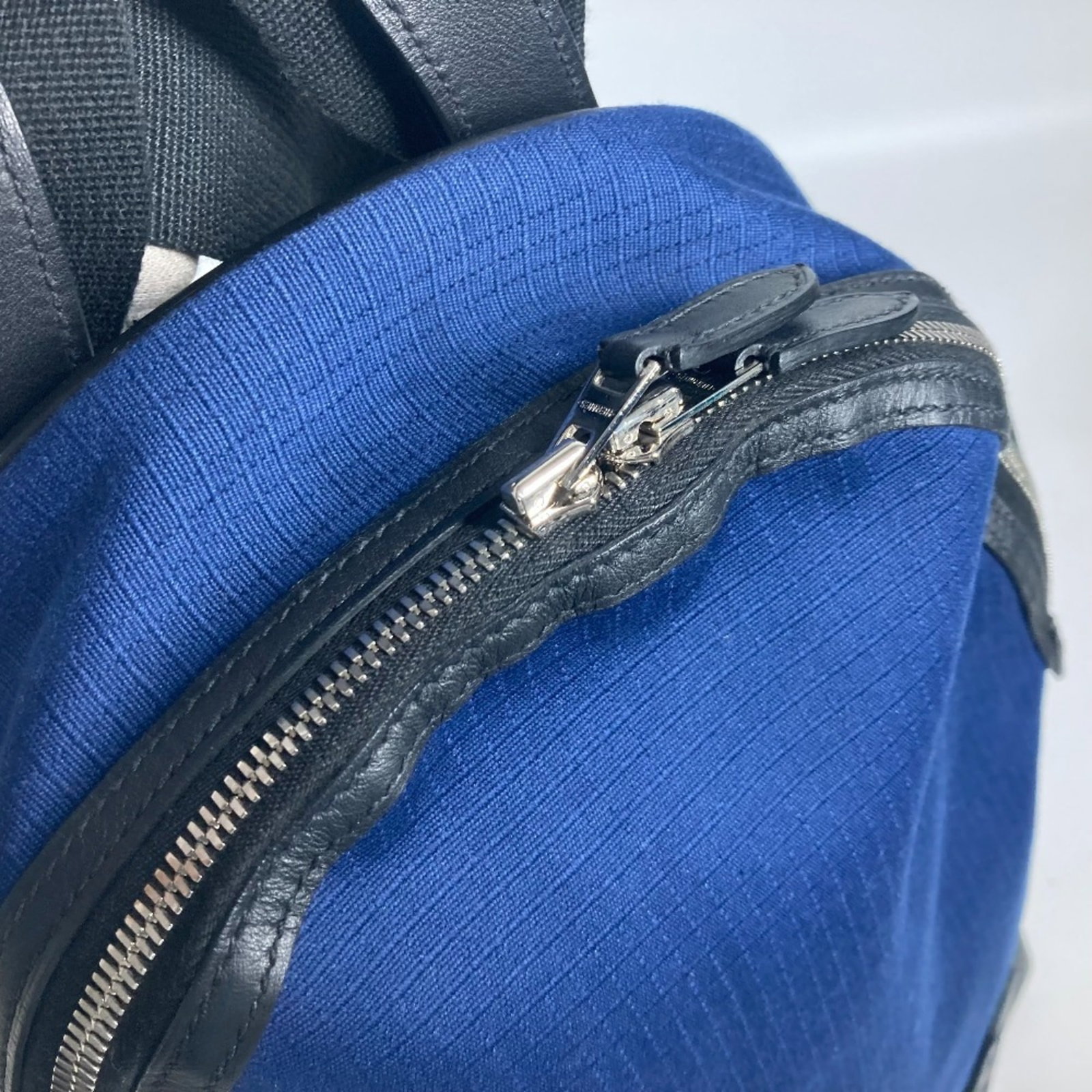 Canvas leather backpack by Hermes - 8