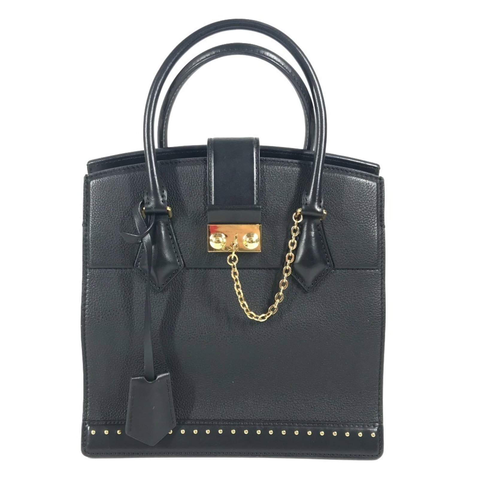 Louis Vuitton Handbag Tote Bag Leather: Louis Vuitton Handbag Tote Bag Leather Black, Noir Louis Vuitton Handbag Tote Bag Leather. Made from high-quality leather, this tote bag features classic Louis Vuitton design and a timeless black