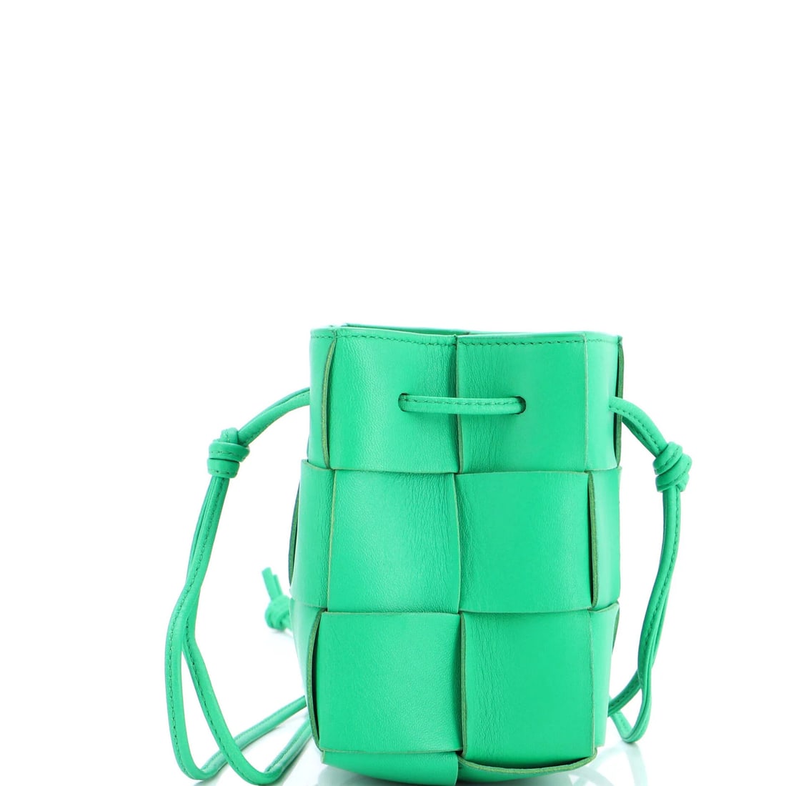 Bottega Veneta Cassette Bucket Bag Maxi Intrecciato Plisse Leather Small (1 of 6)