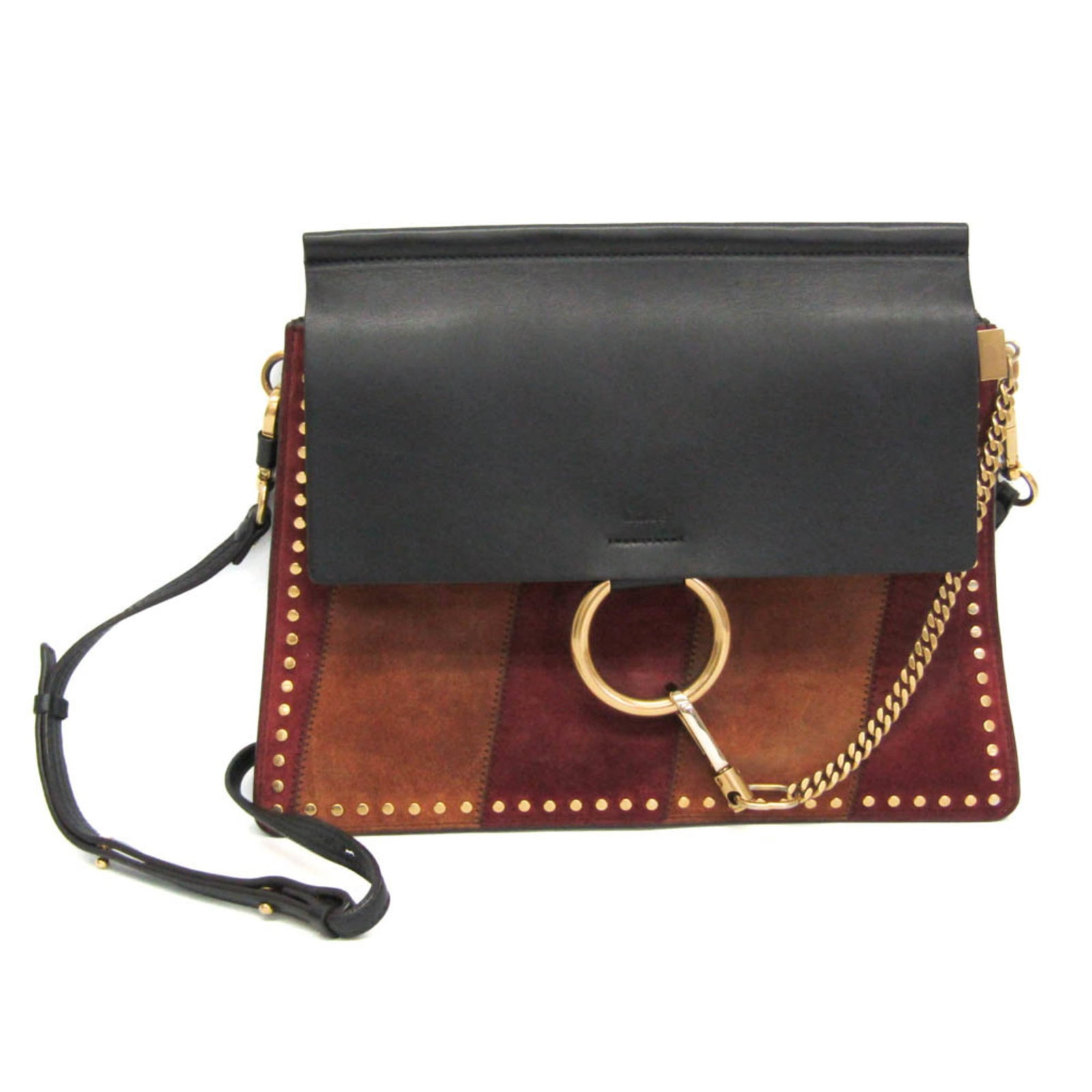 Chlo Shoulder Bag Leather Suede: Chlo Shoulder Bag Leather Suede The Chlo Faye Medium Shoulder Bag in Black, Brown, or Red Brown features a sleek design with magnetic snap closure and an inner zipper pocket for added convenience. Mad