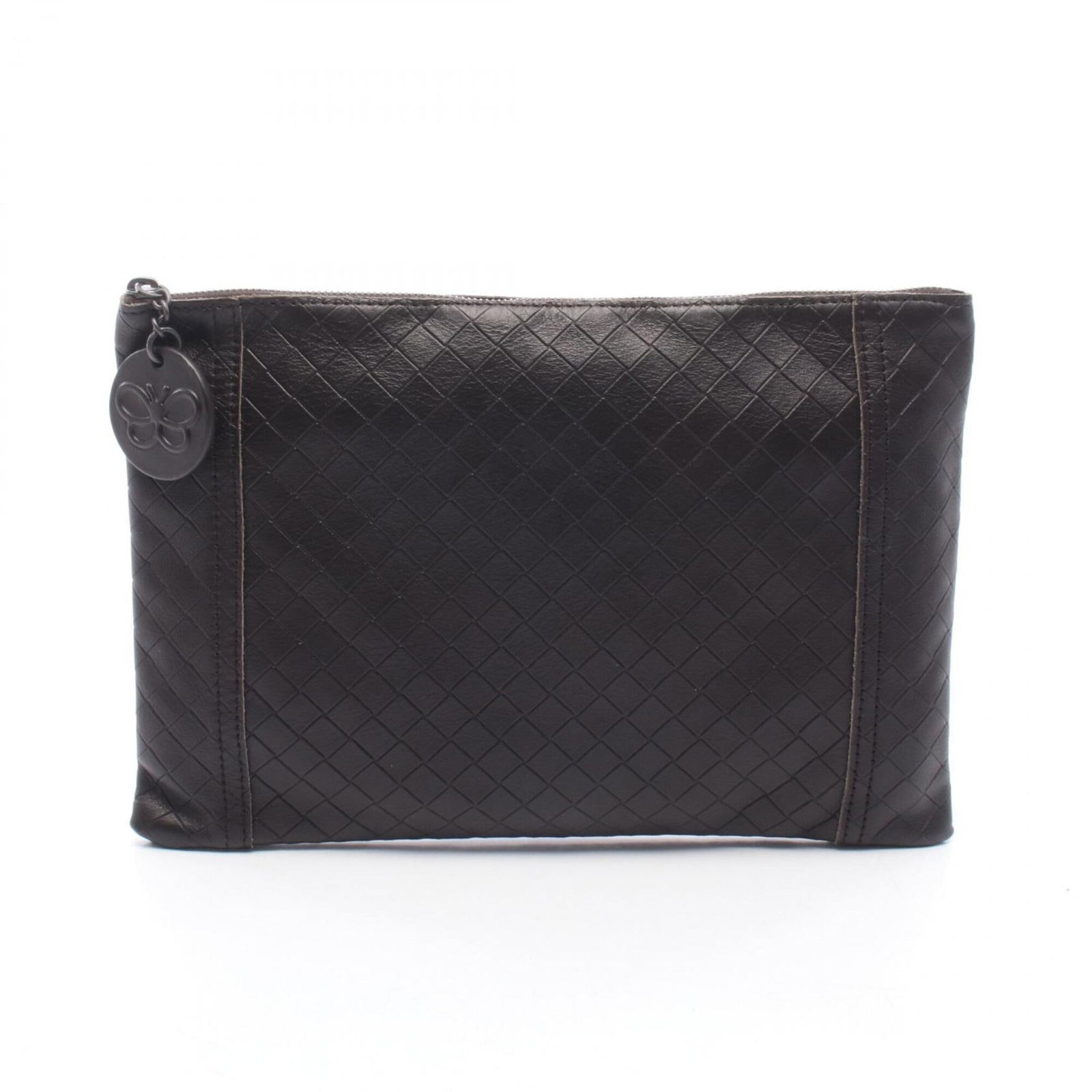 Clutch Leather Bag Handbag Bottega Veneta: Clutch Leather Bag Handbag Bottega Veneta Brown Bottega Veneta Clutch Leather Bag, 17cm x 25.5cm x 1cm in size, made from high-quality leather with a classic design that exudes timeless elegance. This