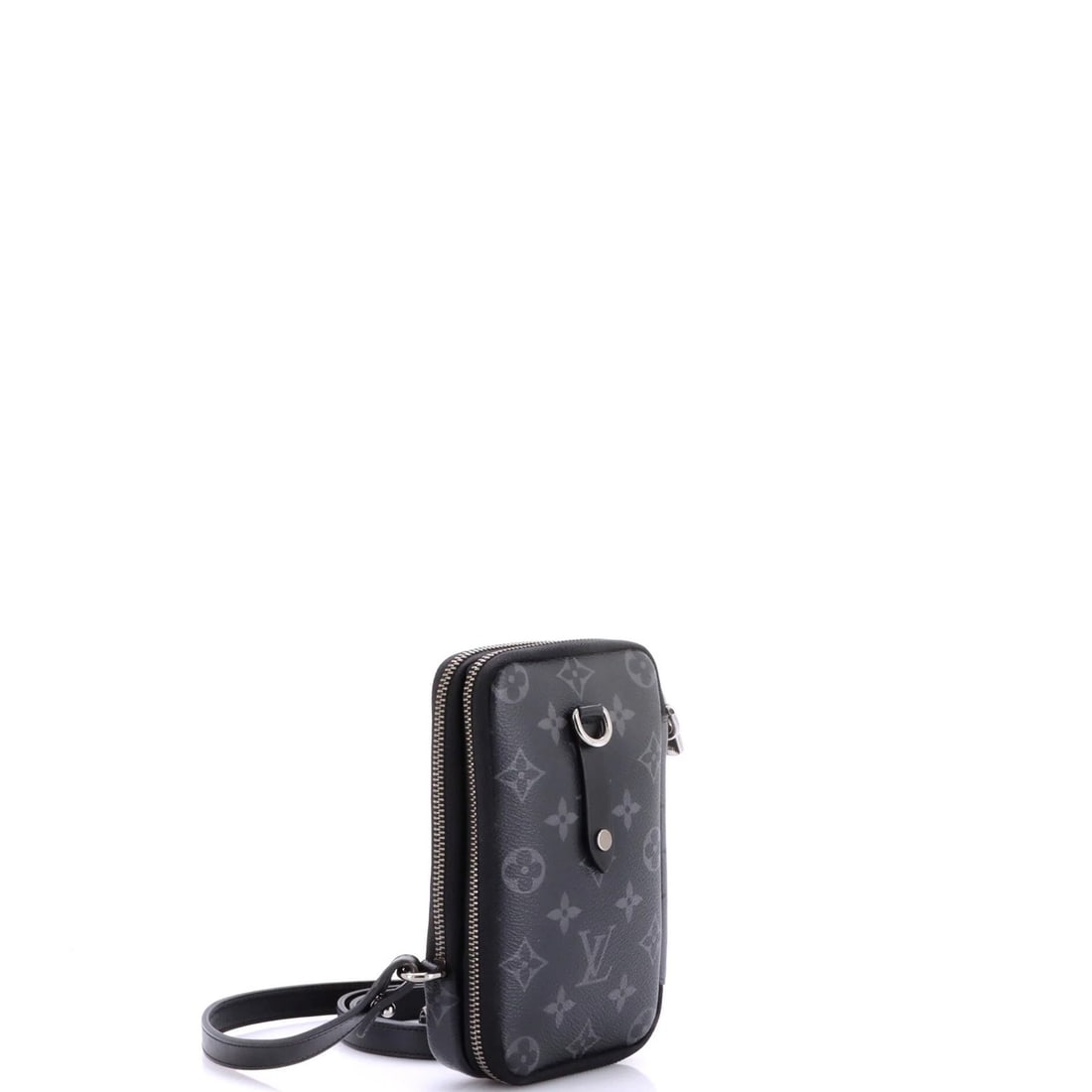 Double Phone Pouch Louis Vuitton Reverse Monogram Eclipse Canvas - 2