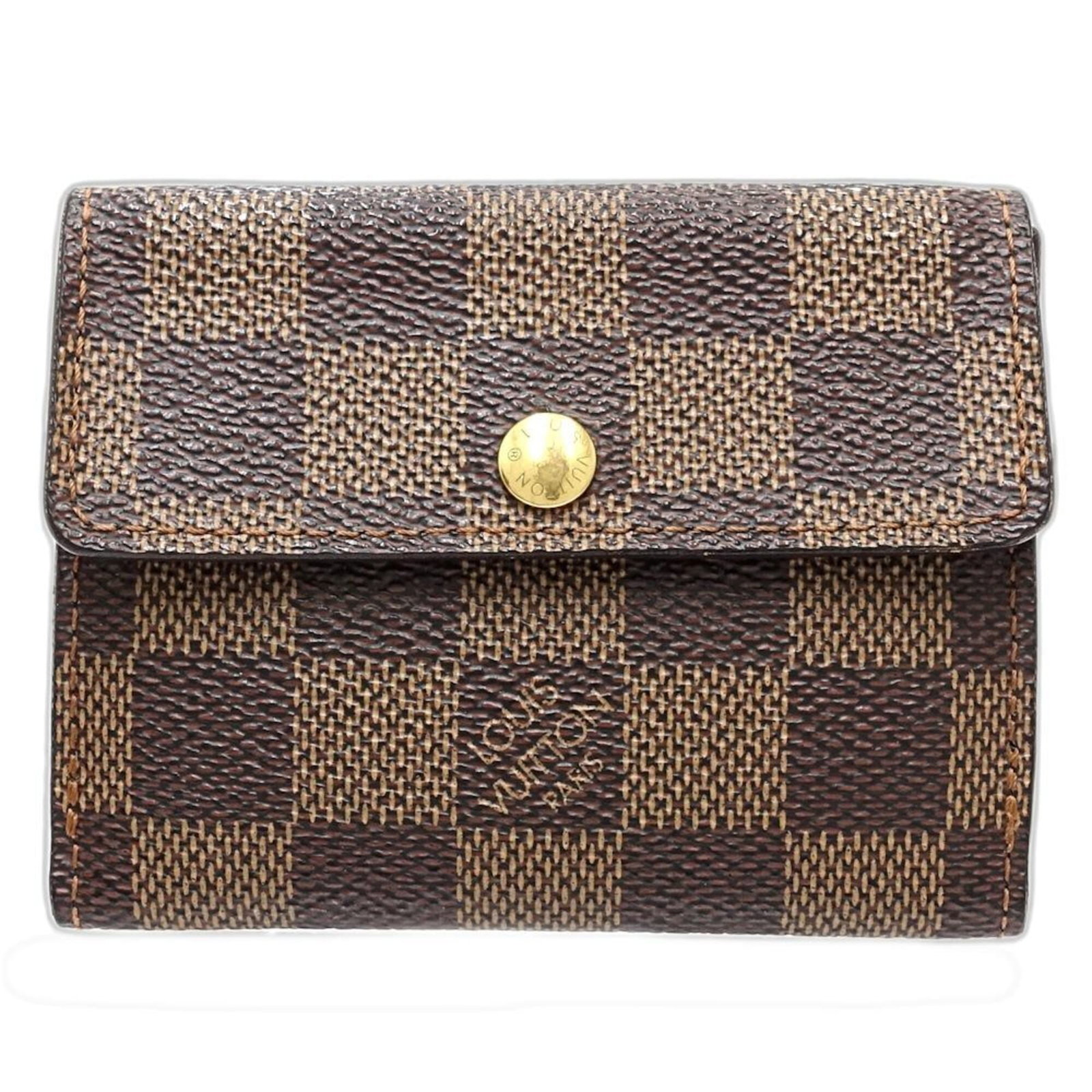 Louis Vuitton Wallet (Bi-Fold) Damier Canvas: Louis Vuitton Wallet (Bi-Fold) Damier Canvas Damier Canvas wallet from Louis Vuitton, featuring the iconic bi-fold design. Made with high-quality Damier canvas, this wallet measures 8cm x 10cm and