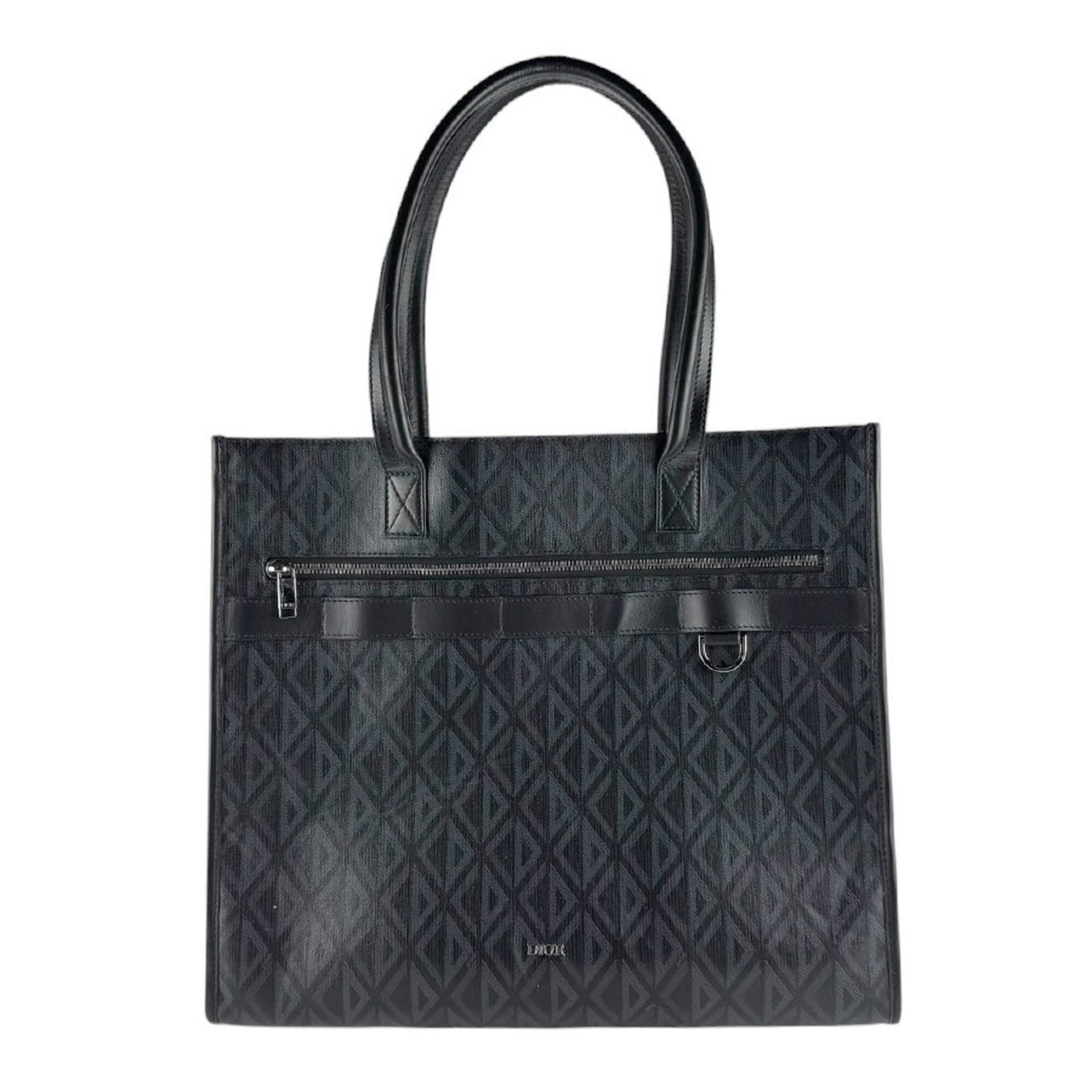 Handbag Christian Dior Leather: Handbag Christian Dior Leather Black leather Christian Dior handbag with dimensions 36cm x 40cm x 11cm. Made from high-quality leather, this classic design boasts a timeless elegance. A signature