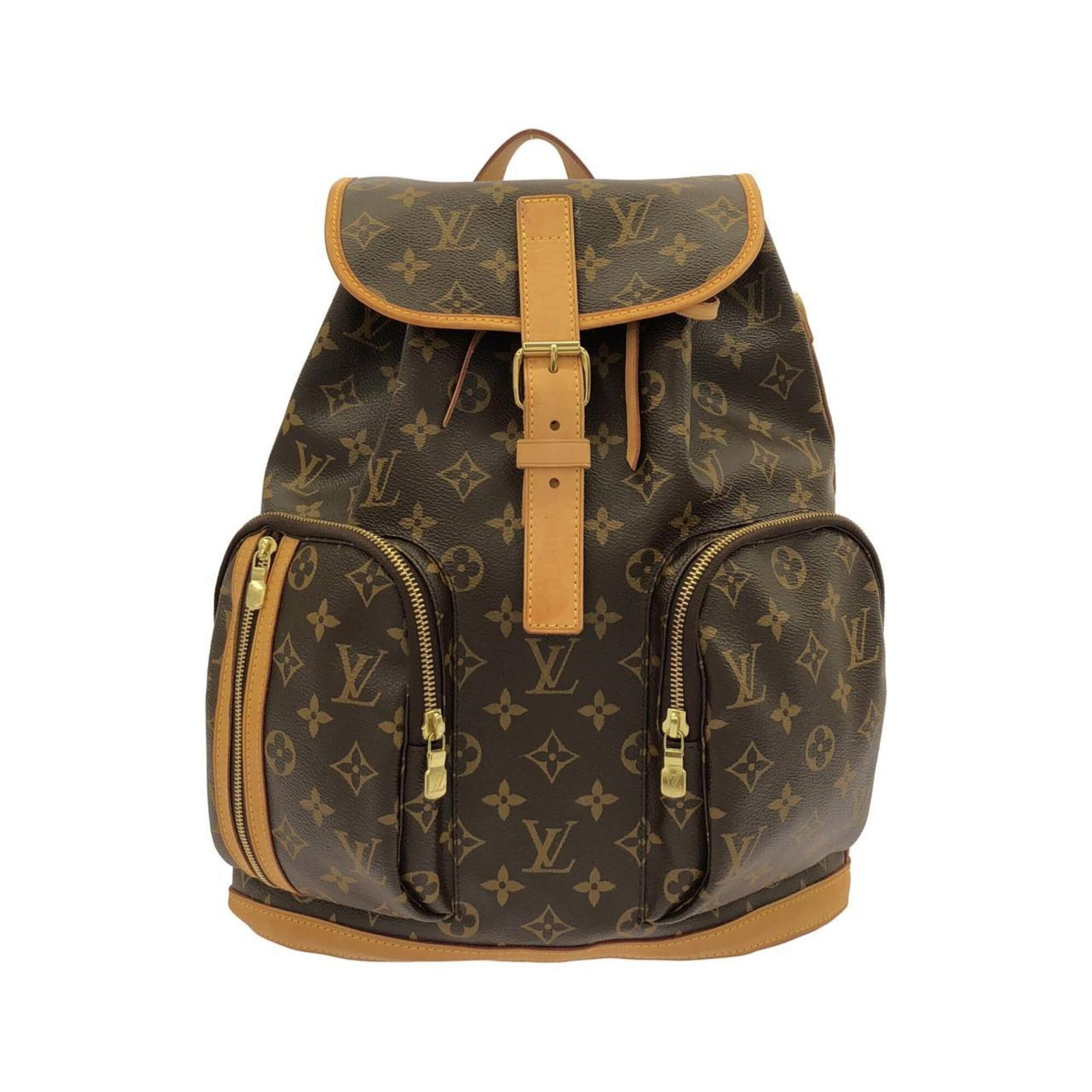 Canvas coated backpack by Louis Vuitton: Canvas coated backpack by Louis Vuitton Marron, Monogram canvas coated backpack by Louis Vuitton features a classic design with a signature maroon and monogram pattern. The durable coated canvas const