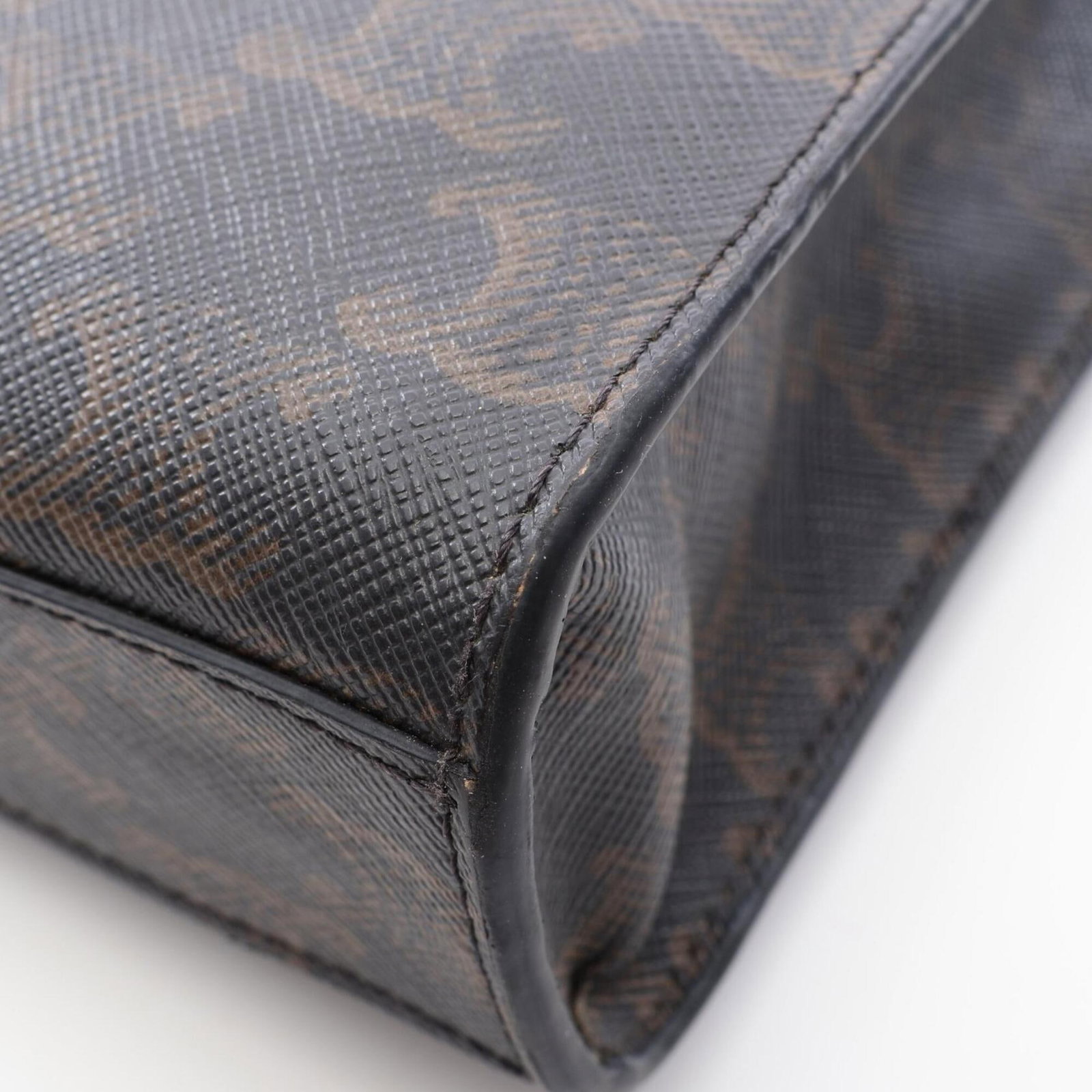 Canvas leather handbag celine - 12