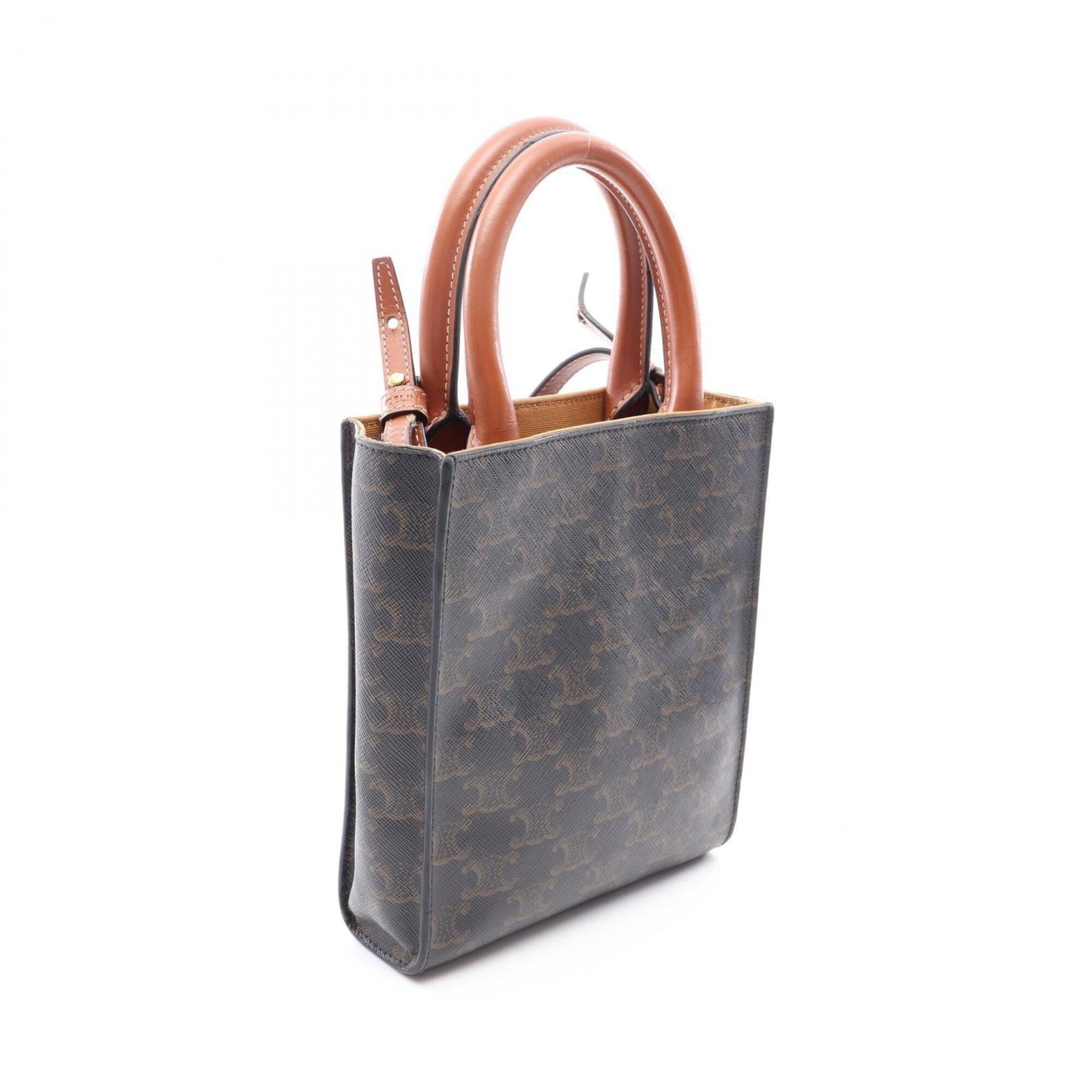 Canvas leather handbag celine - 2