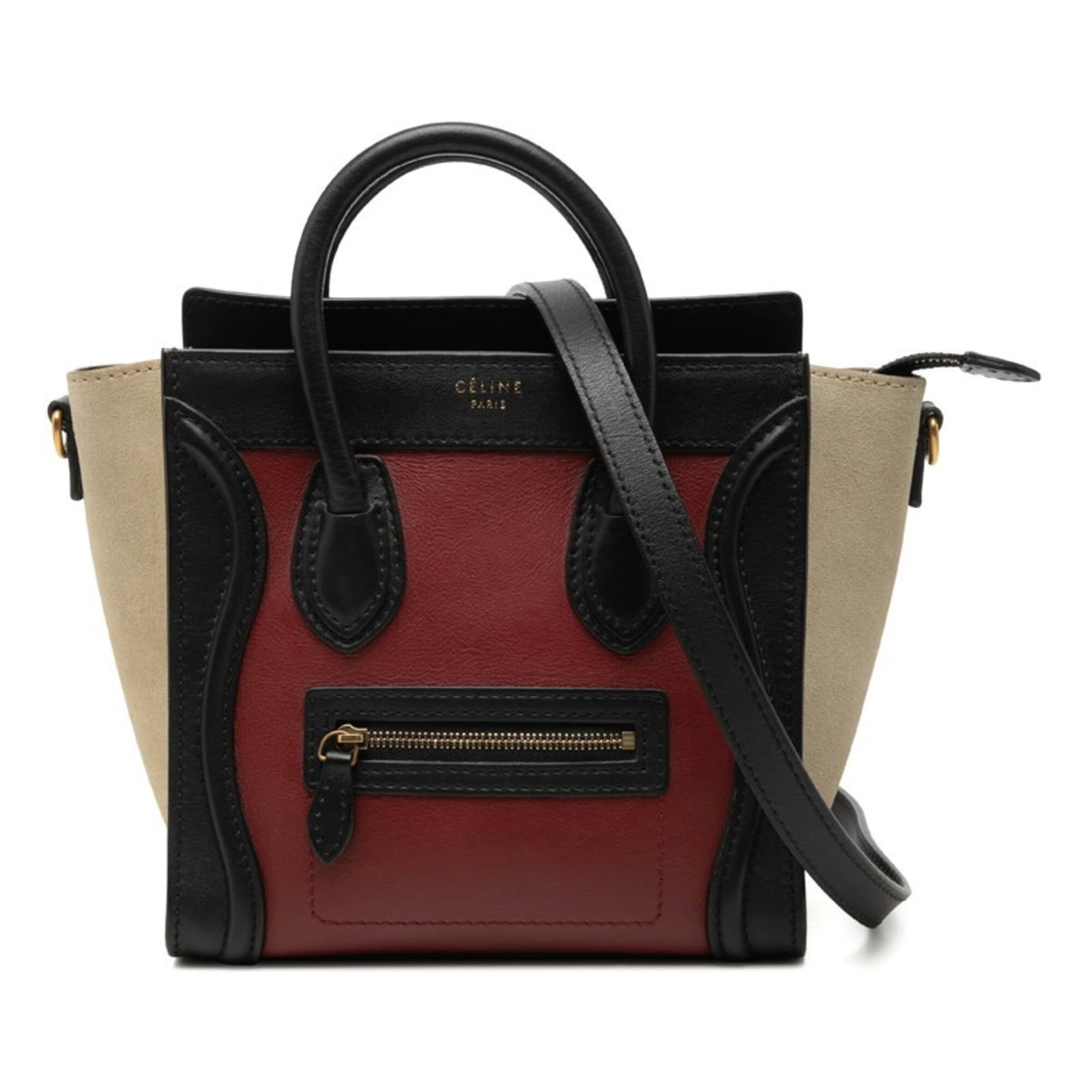 Suede Leather Handbag Shoulder Bag: Suede Leather Handbag Shoulder Bag Suede Leather Handbag Shoulder Bag in Beige, Black, and Red Colors. This Celine-style shoulder bag features a soft suede exterior with a classic design, measuring 20