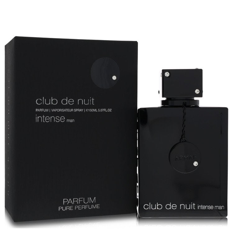 Club De Nuit Intense by Armaf Parfum Spray 5.07 oz: Club De Nuit Intense by Armaf Parfum Spray 5.07 oz Club De Nuit Intense by Armaf Parfum Spray 5.07 oz presents as a rich and luscious high-end cologne with a fruity smoky scent, offering an
