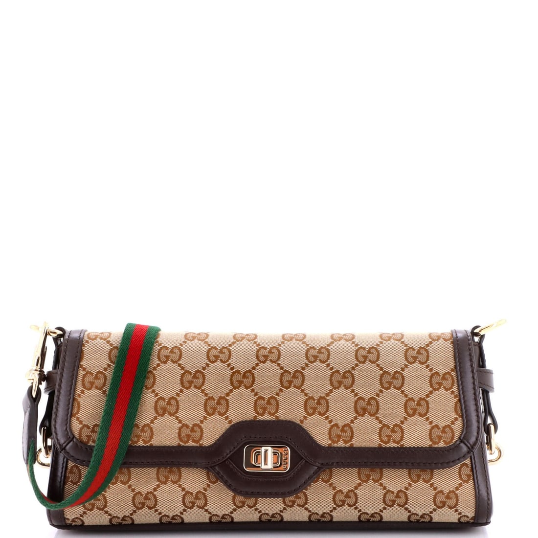 Gucci Luce Shoulder Bag GG Canvas with Leather Small (1 of 6)