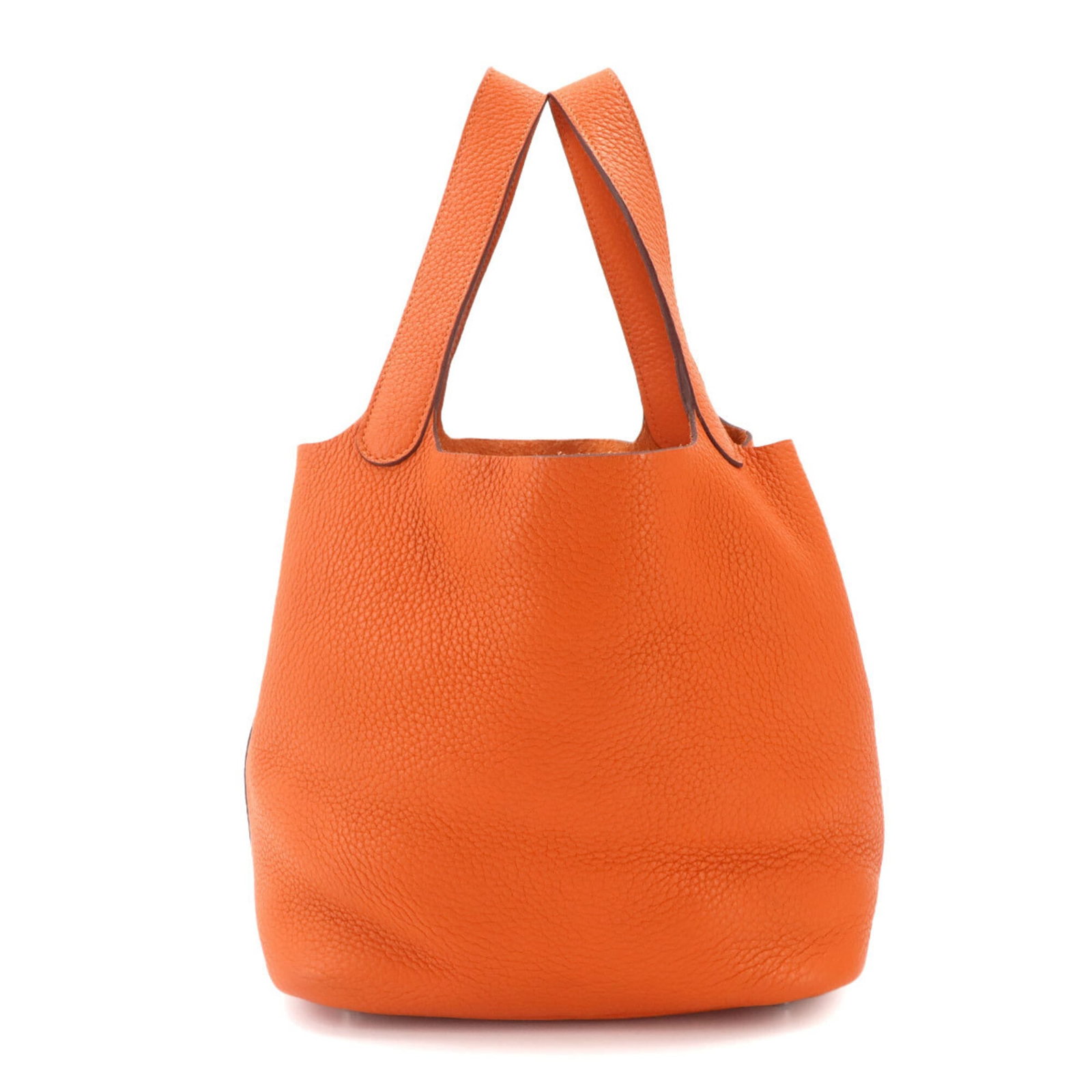 Hermes Handbag Taurillon Leather Clemence: Hermes Handbag Taurillon Leather Clemence Taurillon clemence leather gives the Hermes Handbag Taurillon Leather Clemence its distinctive look and feel. Measuring 22cm x 22cm x 17.5cm, this small