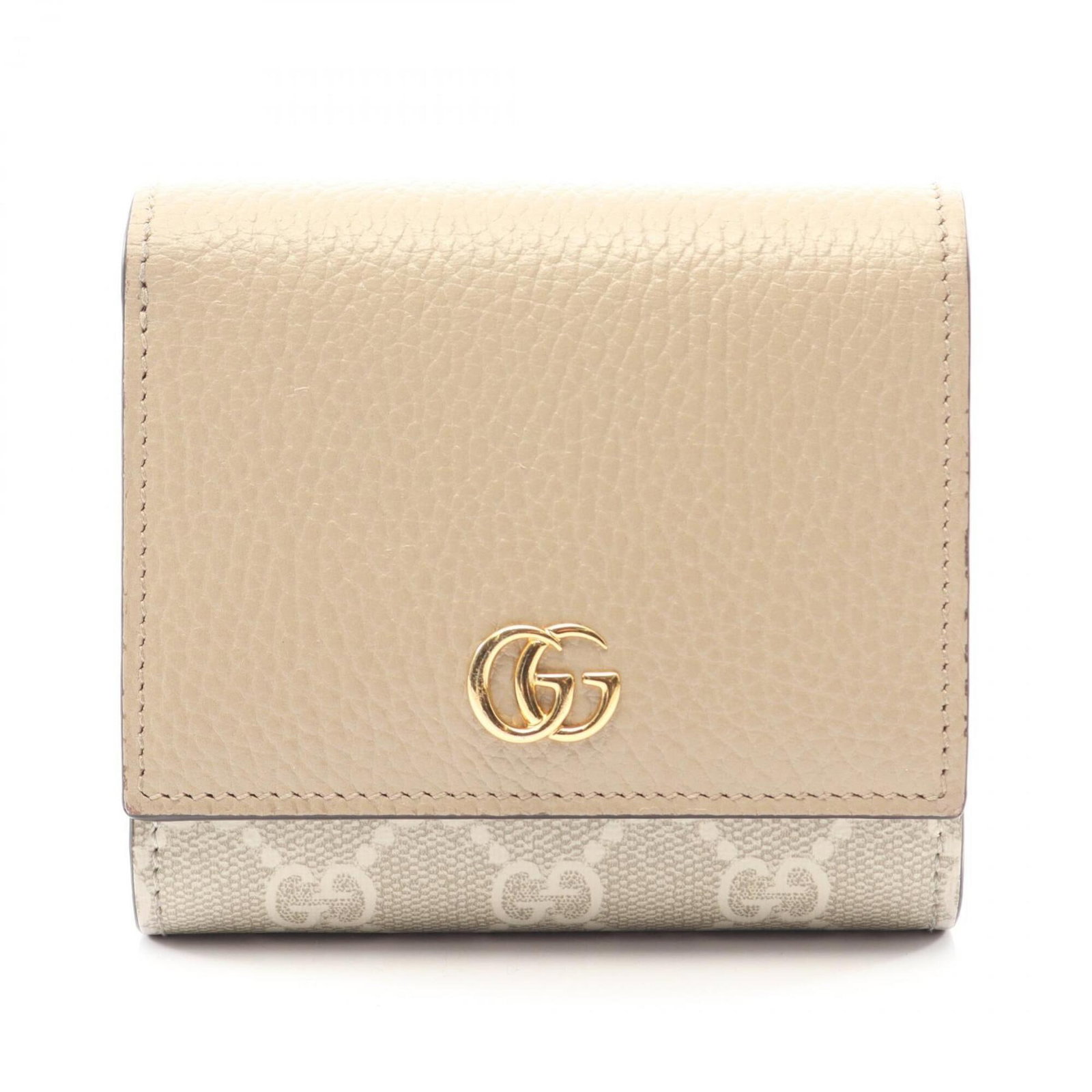 Gucci Wallet (Bi-Fold) Leather Mohair: Gucci Wallet (Bi-Fold) Leather Mohair Gucci's bi-fold leather wallet features a unique blend of materials, combining the durability of leather with the softness of mohair. This stylish accessory measu