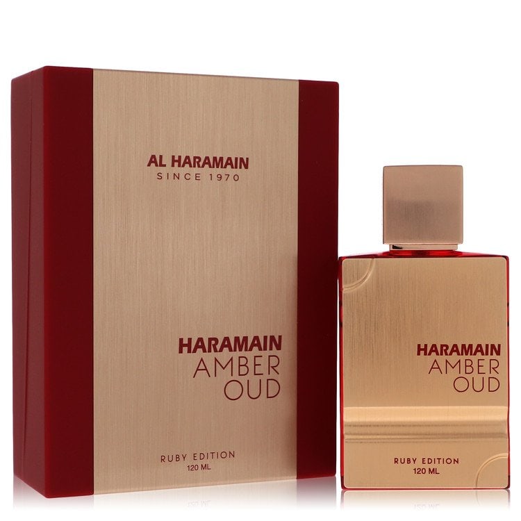 Al Haramain Amber Oud Ruby by Al Haramain Eau De Parfum Spray (Unisex Unboxed) 4 oz: Al Haramain Amber Oud Ruby by Al Haramain Eau De Parfum Spray (Unisex Unboxed) 4 oz Al Haramain Amber Oud Ruby by Al Haramain Eau De Parfum Spray is an unisex fragrance available in a 4 oz size. This 