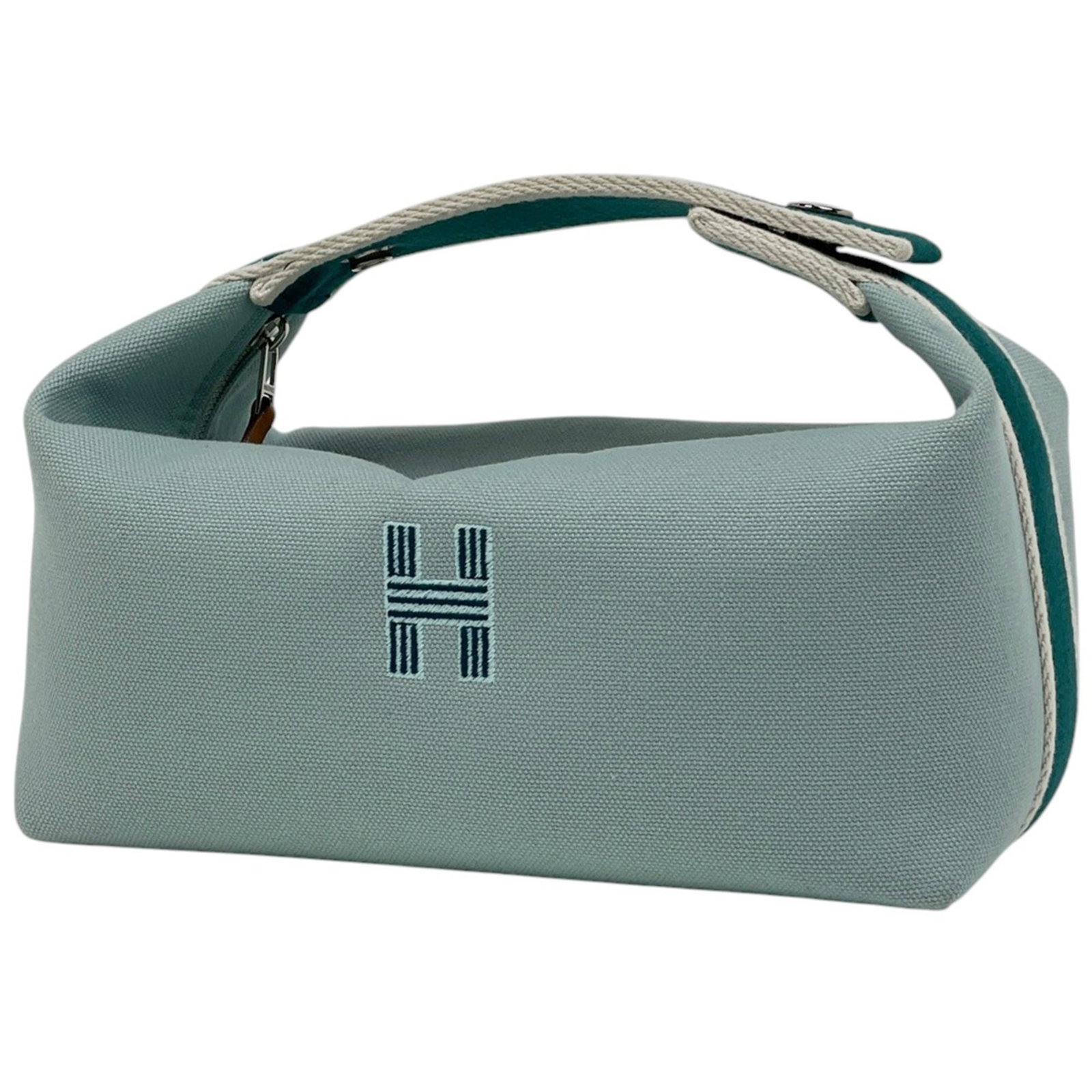Hermes Handbag Cotton Pouch: Hermes Handbag Cotton Pouch Item Specifics: Brand: Hermes Type: Handbag, Pouch Material: Cotton Color: Light blue Gender: Women Size (HxWxD): 10.5cm x 20.5cm x 12cm / 4.13'' x 8.07'' x 4.72'' Product 