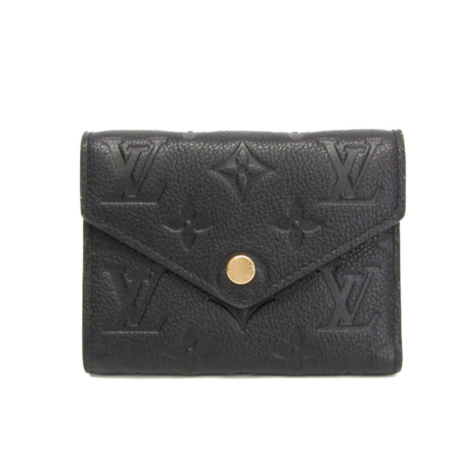 Louis Vuitton Wallet (Tri-Fold) Monogram Empreinte: Louis Vuitton Wallet (Tri-Fold) Monogram Empreinte The Louis Vuitton Wallet (Tri-Fold) Monogram Empreinte features the iconic brand's signature style, with its tri-fold design and bold monogram