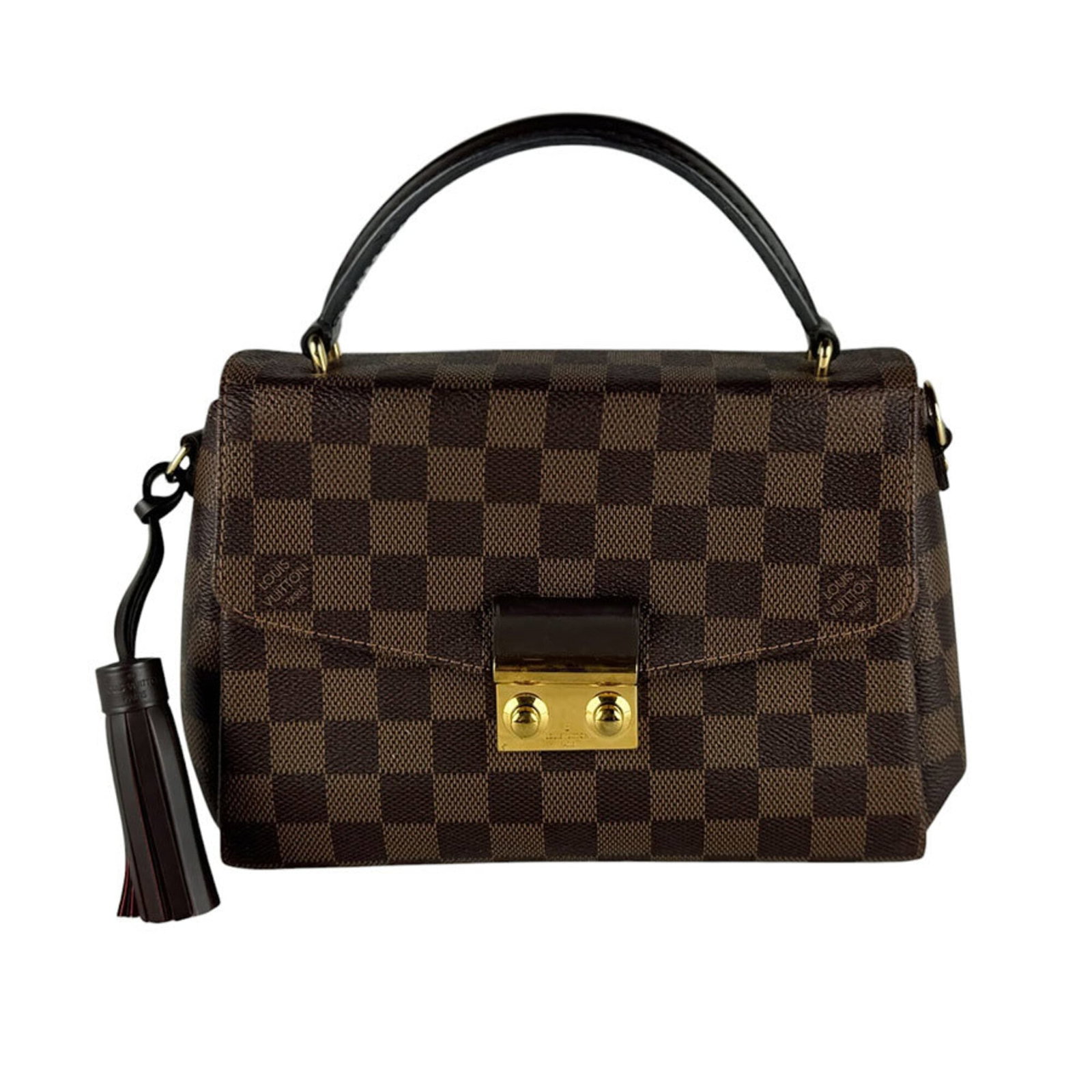 Damier canvas shoulder bag from Louis Vuitton: Damier canvas shoulder bag from Louis Vuitton Damier canvas shoulder bag from Louis Vuitton, crafted in France with signature Damier pattern. This iconic handbag features classic design and timeless