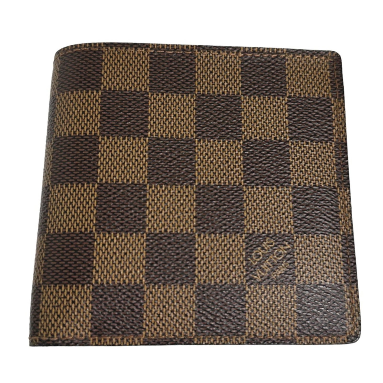 Louis Vuitton Wallet (Bi-Fold) Damier Canvas: Louis Vuitton Wallet (Bi-Fold) Damier Canvas Brown Damier Canvas Louis Vuitton bi-fold wallet. Made from high-quality Damier canvas, this classic wallet features the iconic LV design. A timeless