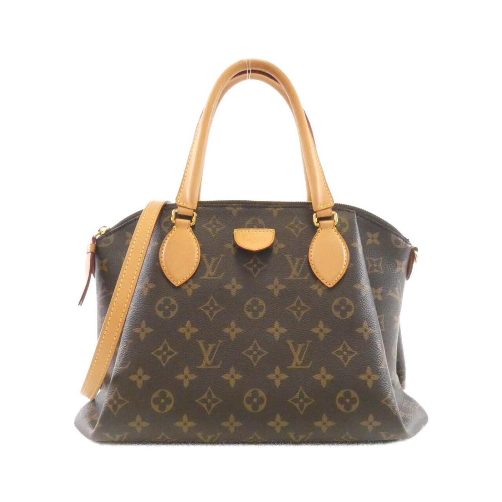 Canvas Coated Louis Vuitton Handbag: Canvas Coated Louis Vuitton Handbag Canvas Coated Louis Vuitton Handbag - A stylish and versatile accessory, this brown handbag features coated canvas material and measures 22cm x 36cm x 10cm. The cla