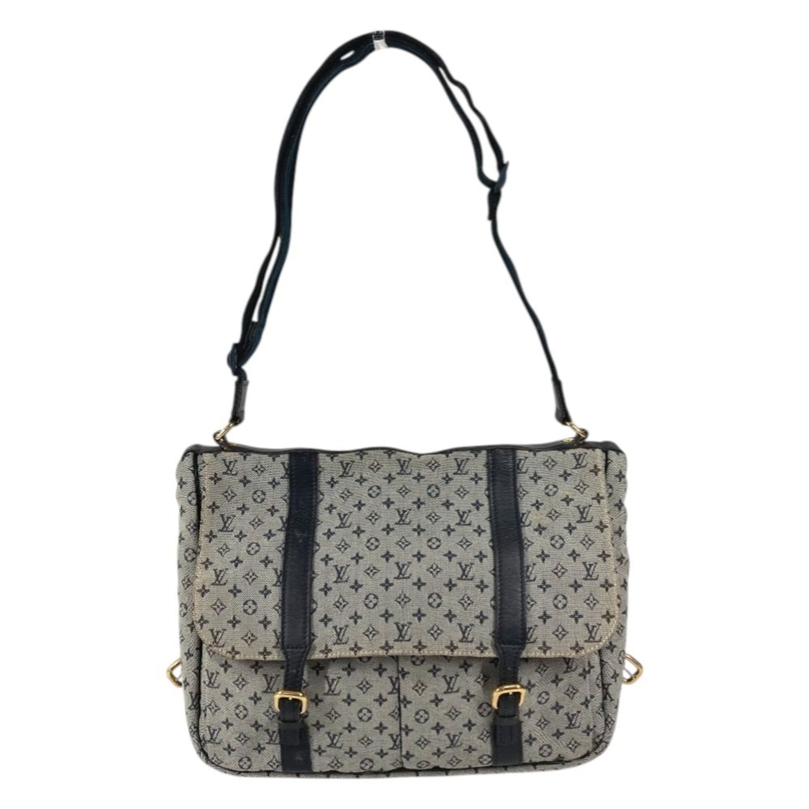 Vuitton Messenger Bag Mini Monogram Shoulder: Vuitton Messenger Bag Mini Monogram Shoulder Navy Monogram Mini Louis Vuitton Messenger Bag, 26cm x 35.5cm x 11cm, made from high-quality materials and featuring the iconic mini monogram pattern,