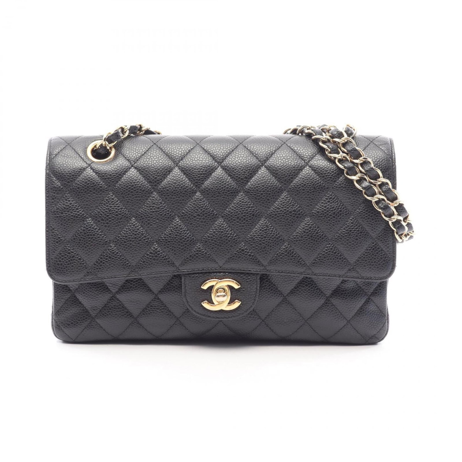 Calfskin handbag bag shoulder Chanel: Calfskin handbag bag shoulder Chanel Calfskin handbag bag shoulder Chanel features a sleek black design made from high-quality grained calfskin. The compact size, measuring 16cm x 25cm x 6.5cm, makes 