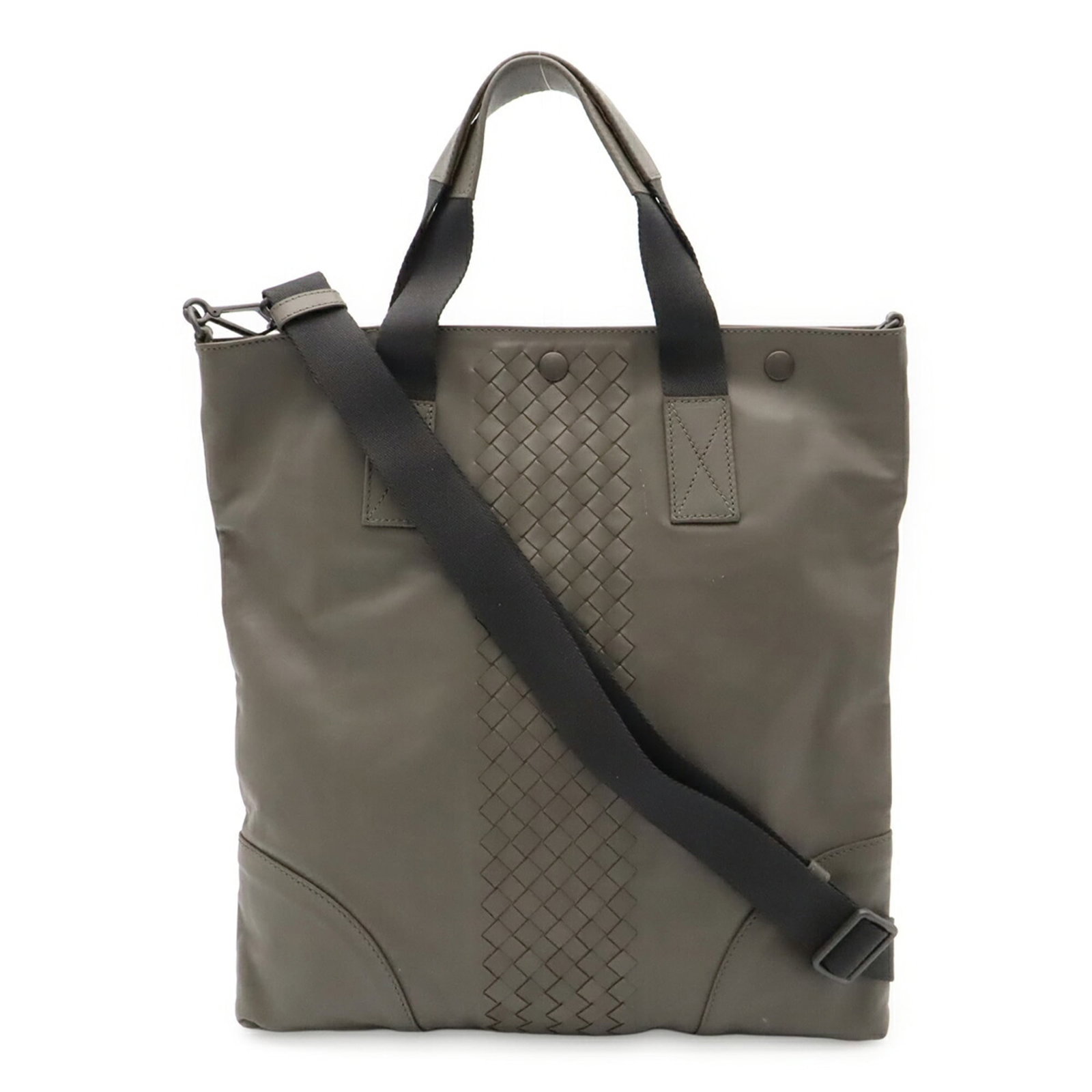 Bottega Veneta Shoulder Bag Tote Bag Intrecciato: Bottega Veneta Shoulder Bag Tote Bag Intrecciato Bottega Veneta's iconic Intrecciato design comes alive in this sleek shoulder bag tote, featuring the signature woven pattern and a versatile gray and 