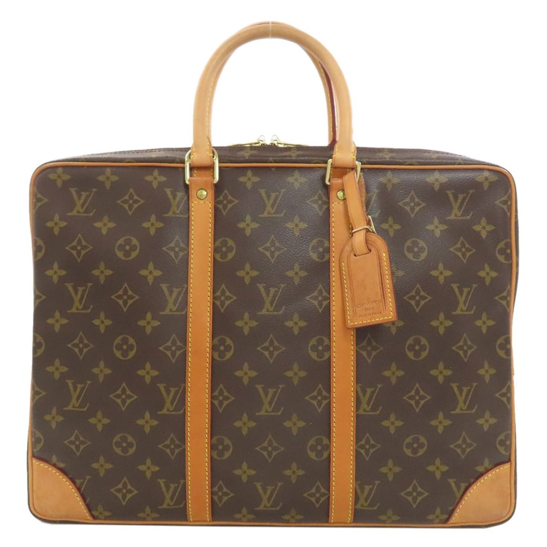 Louis Vuitton M53361 Porte-Documents Voyage Business Bag Monogram Canvas: Louis Vuitton M53361 Porte-Documents Voyage Business Bag Monogram Canvas Monogram canvas, brown exterior. This Louis Vuitton M53361 Porte-Documents Voyage Business Bag features the iconic monogram