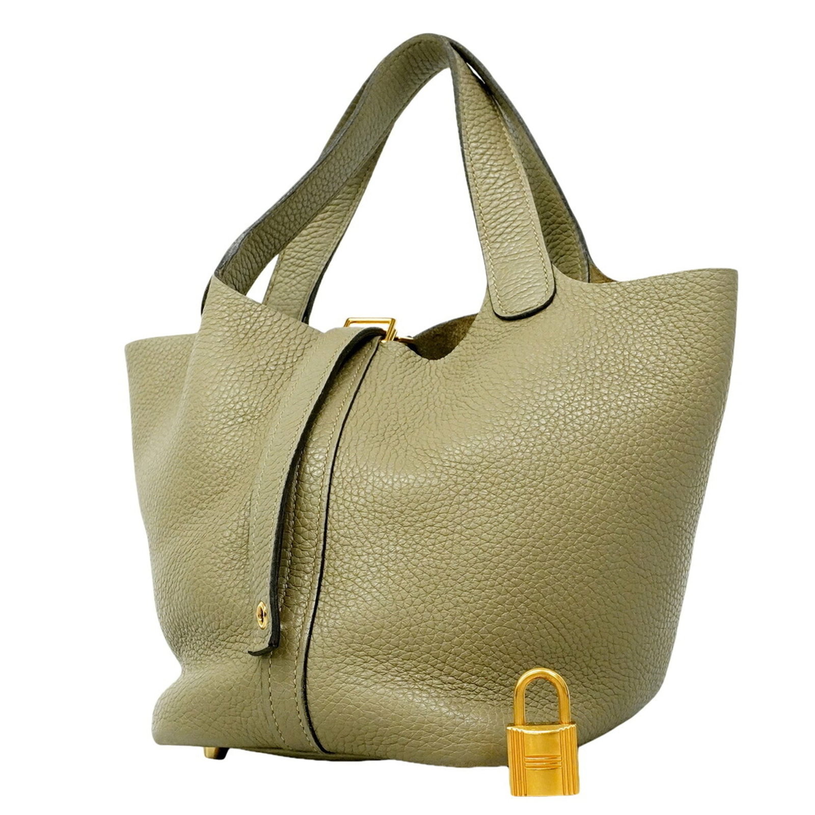Hermes Handbag Taurillon Leather Clemence: Hermes Handbag Taurillon Leather Clemence Taurillon clemence leather gives this Herm?s handbag its distinctive softness and suppleness, while the gray color provides a versatile backdrop for everyday 