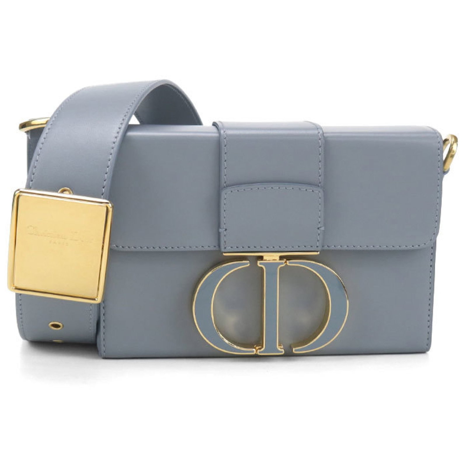 Shoulder bag leather by Christian Dior: Shoulder bag leather by Christian Dior The Christian Dior shoulder bag is crafted from high-quality leather, featuring a striking blue color and classic design. Made from calfskin, this stylish