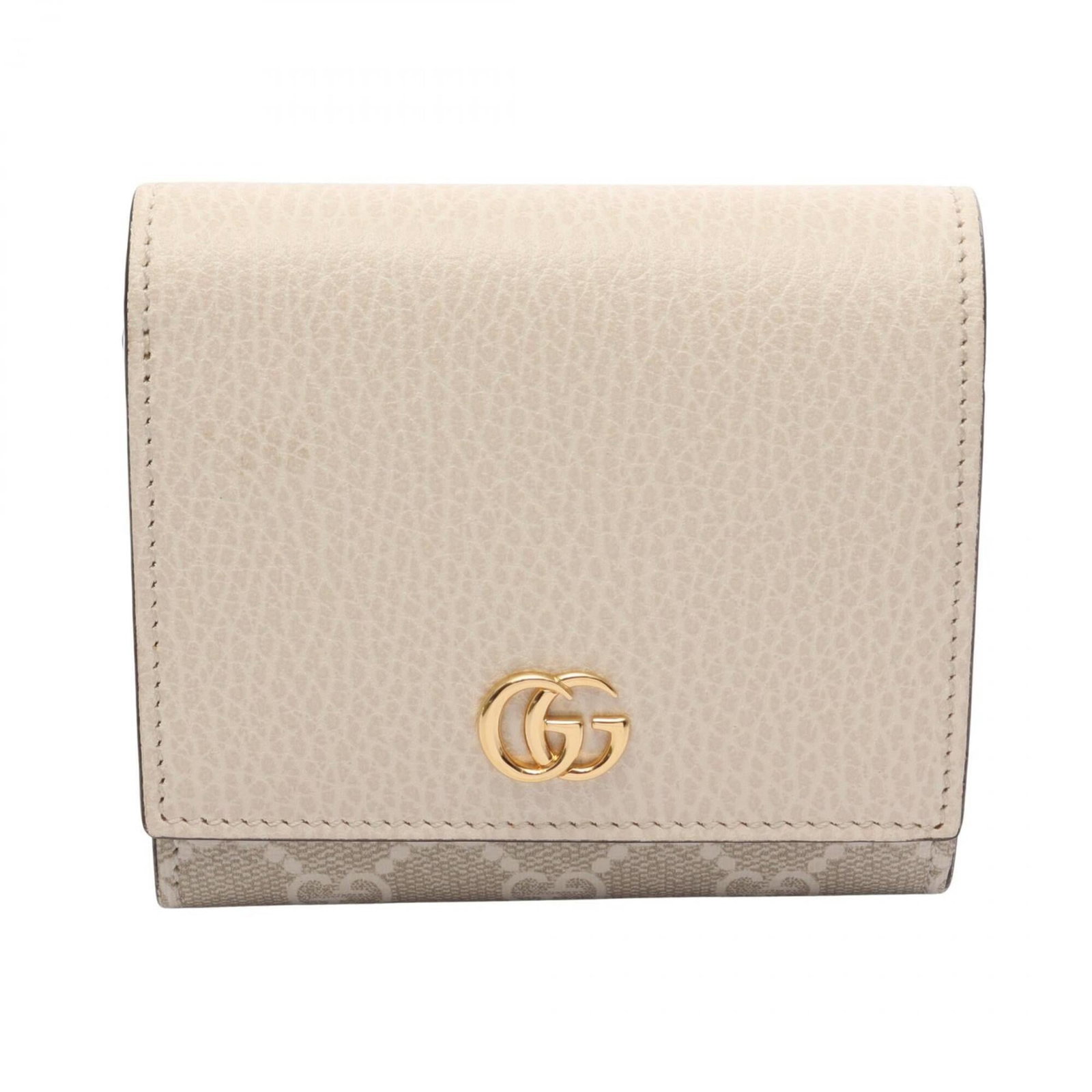 PVC leather bi-fold wallet by Gucci: PVC leather bi-fold wallet by Gucci Gucci's PVC leather bi-fold wallet boasts a sleek, modern design with clean lines and a classic aesthetic. Made from high-quality materials, its durable constructio