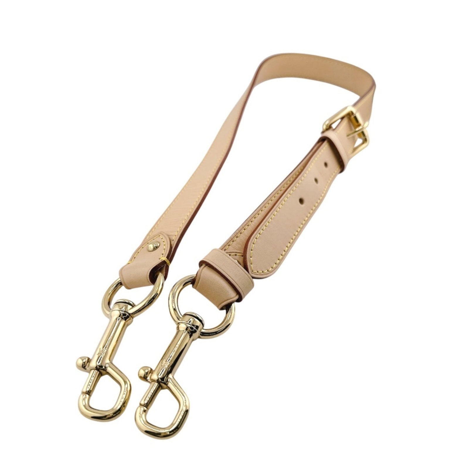 Strap leather from Louis Vuitton: Strap leather from Louis Vuitton Strap leather from Louis Vuitton, made from high-quality Vachetta leather in a classic beige color. The strap measures 94cm / 37'' in length, offering a versatile and 