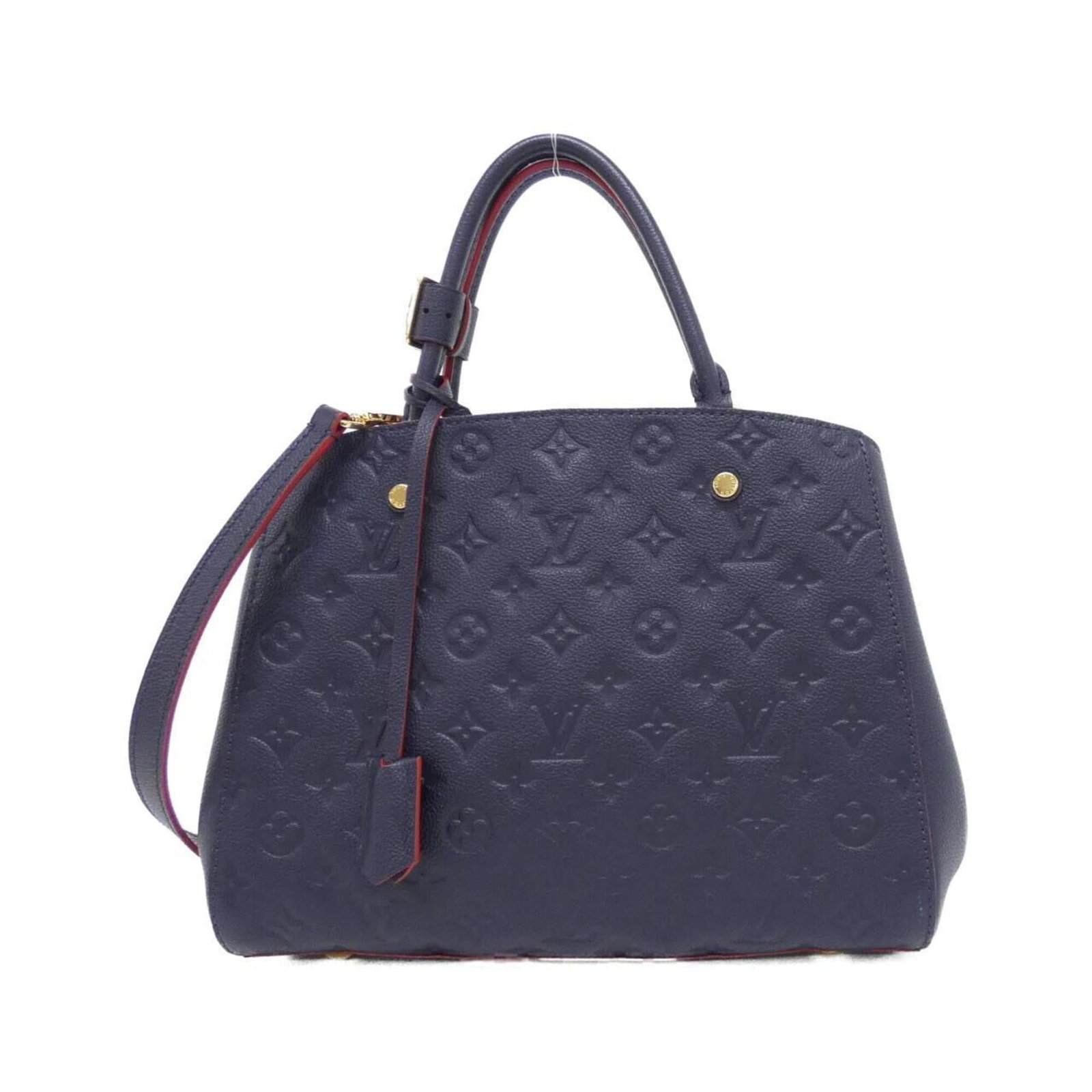Louis Vuitton handbag monogram: Louis Vuitton handbag monogram Monogram Empreinte in Marine Rouge. This Louis Vuitton handbag features the iconic monogram pattern in a striking marine rouge color, adding a touch of elegance to any