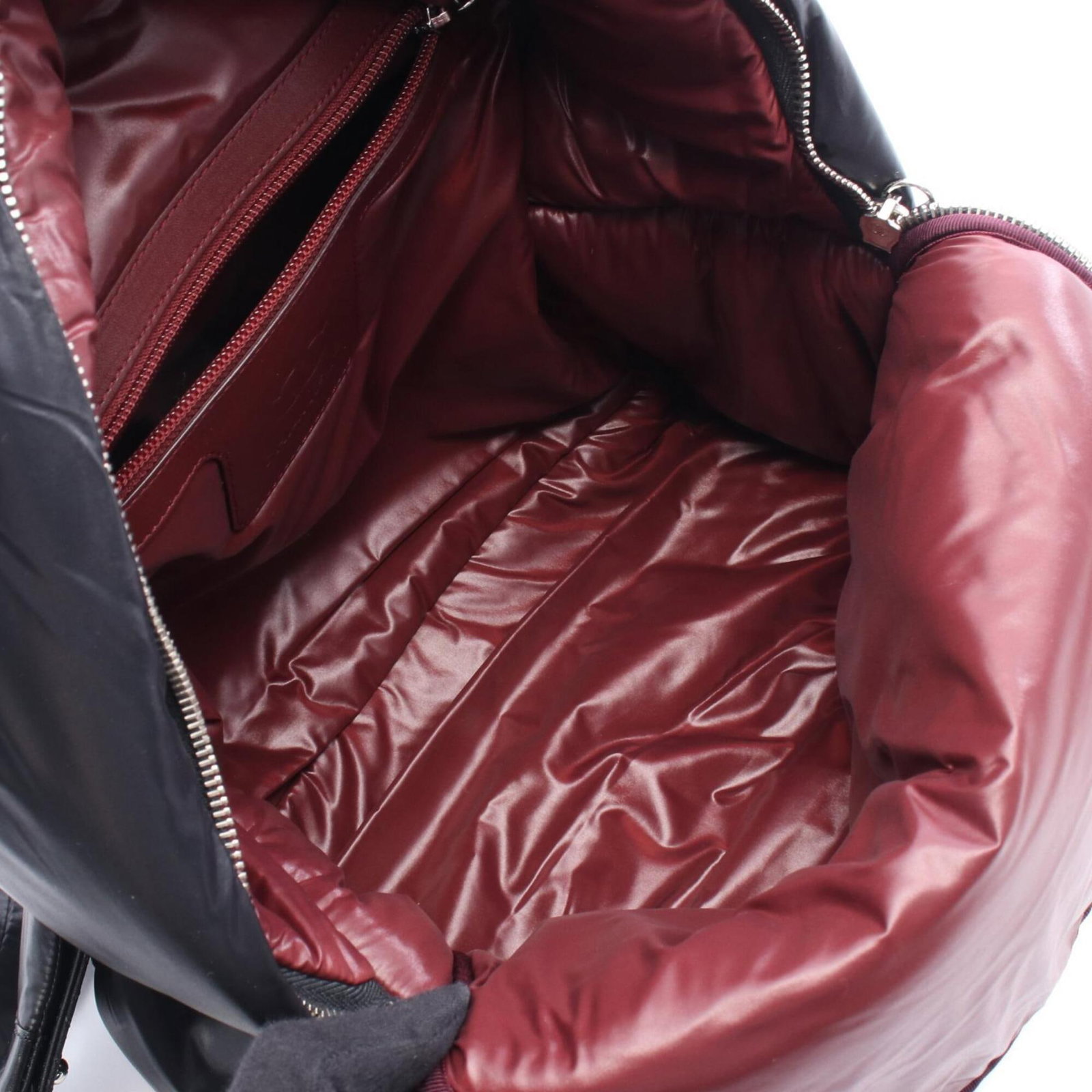 Nylon Leather Chanel Backpack - 3