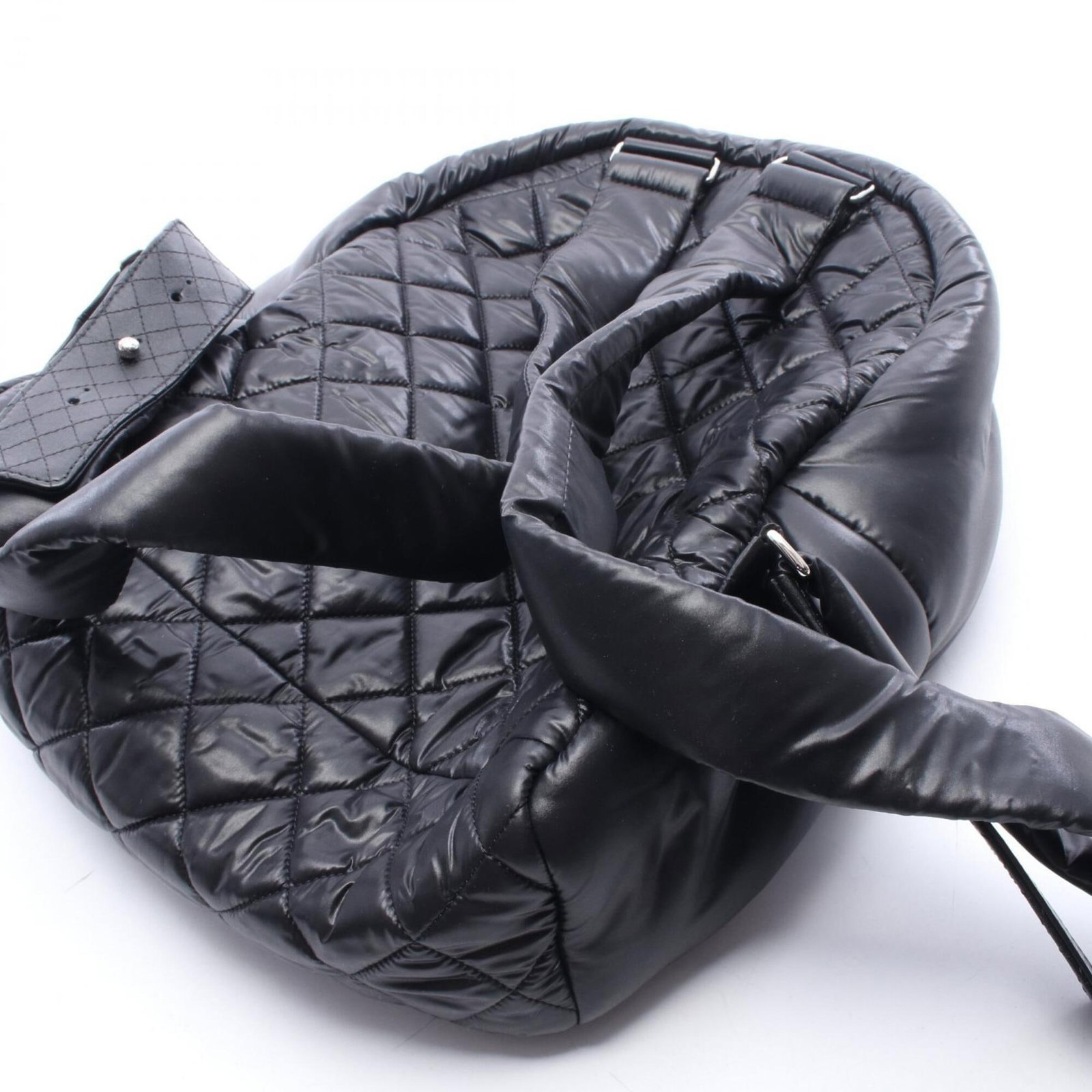 Nylon Leather Chanel Backpack - 6