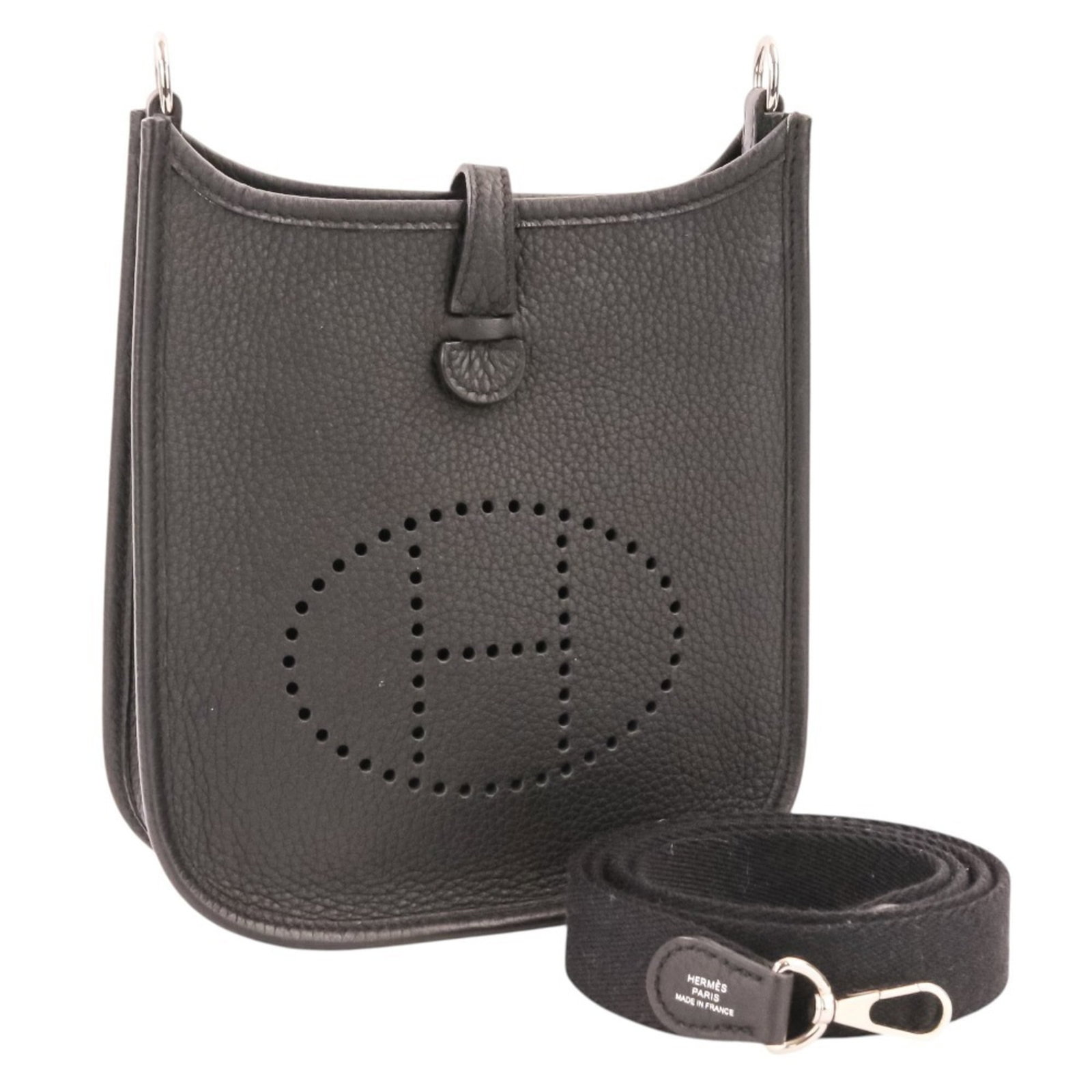 Clemence Taurillon Leather Shoulder Bag Hermes: Clemence Taurillon Leather Shoulder Bag Hermes The Clemence Taurillon Leather Shoulder Bag by Hermes is a sleek and sophisticated accessory, crafted from high-quality Taurillon clemence leather.