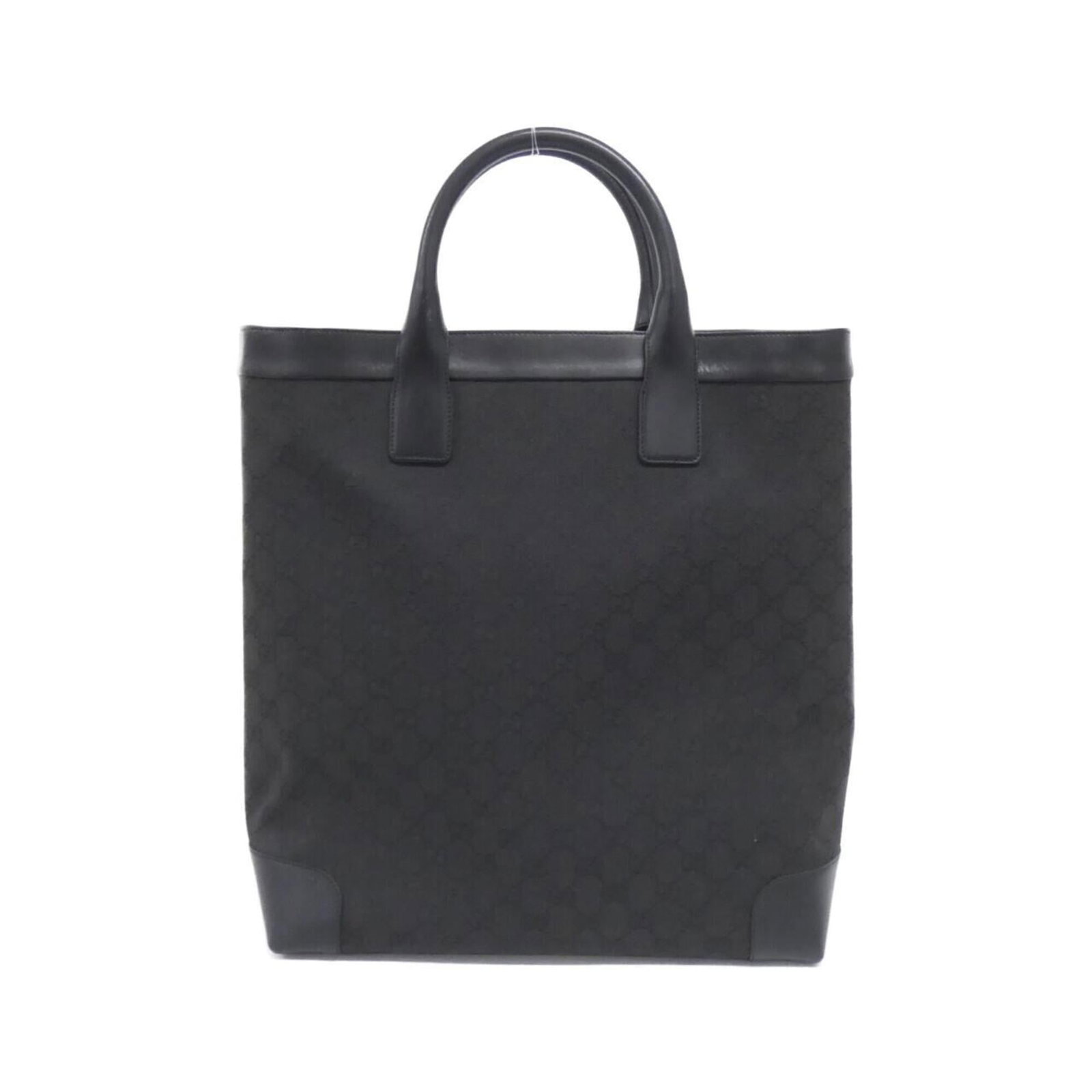 Gucci Handbag Gg Canvas Leather: Gucci Handbag Gg Canvas Leather The Gucci Handbag features GG canvas and leather construction, with a sleek black color. Measuring 37cm x 32cm x 14cm, it has a compact size perfect for everyday carry.