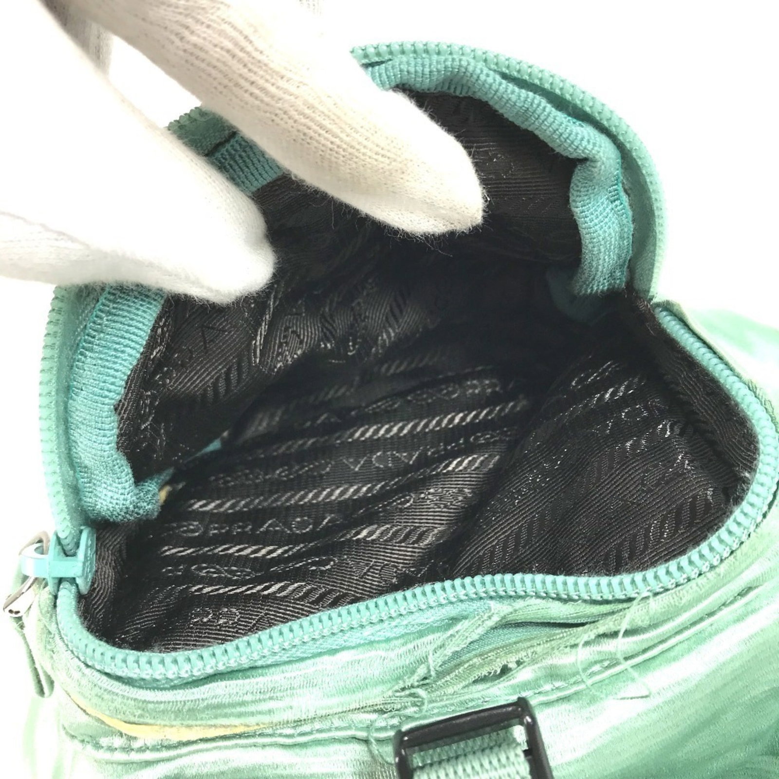 Satin backpack by Prada - 8