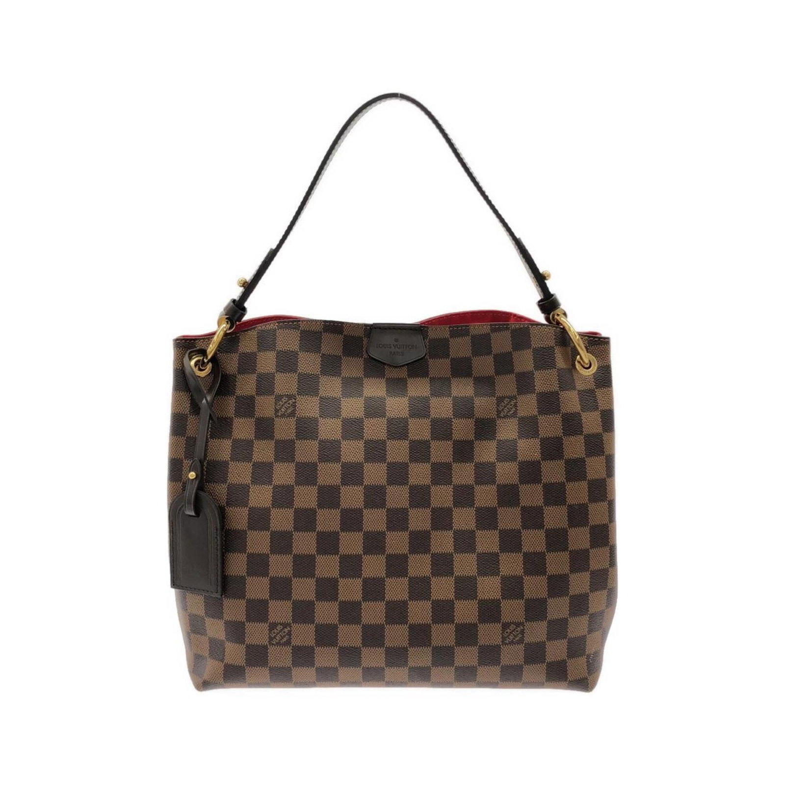 Shoulder bag coated canvas by Louis Vuitton: Shoulder bag coated canvas by Louis Vuitton Coated canvas by Louis Vuitton, featuring a classic design with a brown finish. This shoulder bag measures 28cm x 30cm x 11.5cm and boasts a structured shap