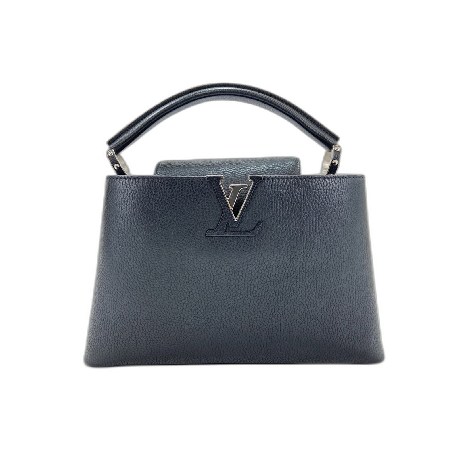 Louis Vuitton Handbag: Louis Vuitton Handbag Black Louis Vuitton Handbag with classic design, measuring 19cm x 31cm x 10cm. Features adjustable strap length (116cm - 126cm) and a handle drop of 7.00cm, perfect for everyday