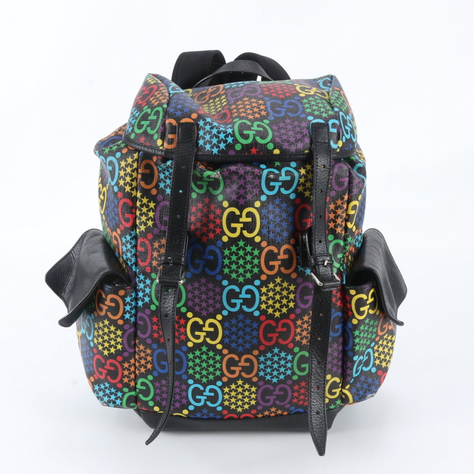 Gucci Backpack Shoulder Bag Leather Coated Canvas (1 of 9)