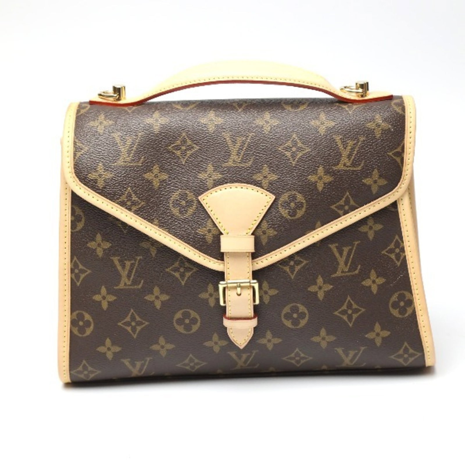 Louis Vuitton Handbag Monogram: Louis Vuitton Handbag Monogram Brown Monogram Louis Vuitton Handbag. The iconic monogram pattern adorns the exterior, while the interior features a classic design with no additional accessories. A