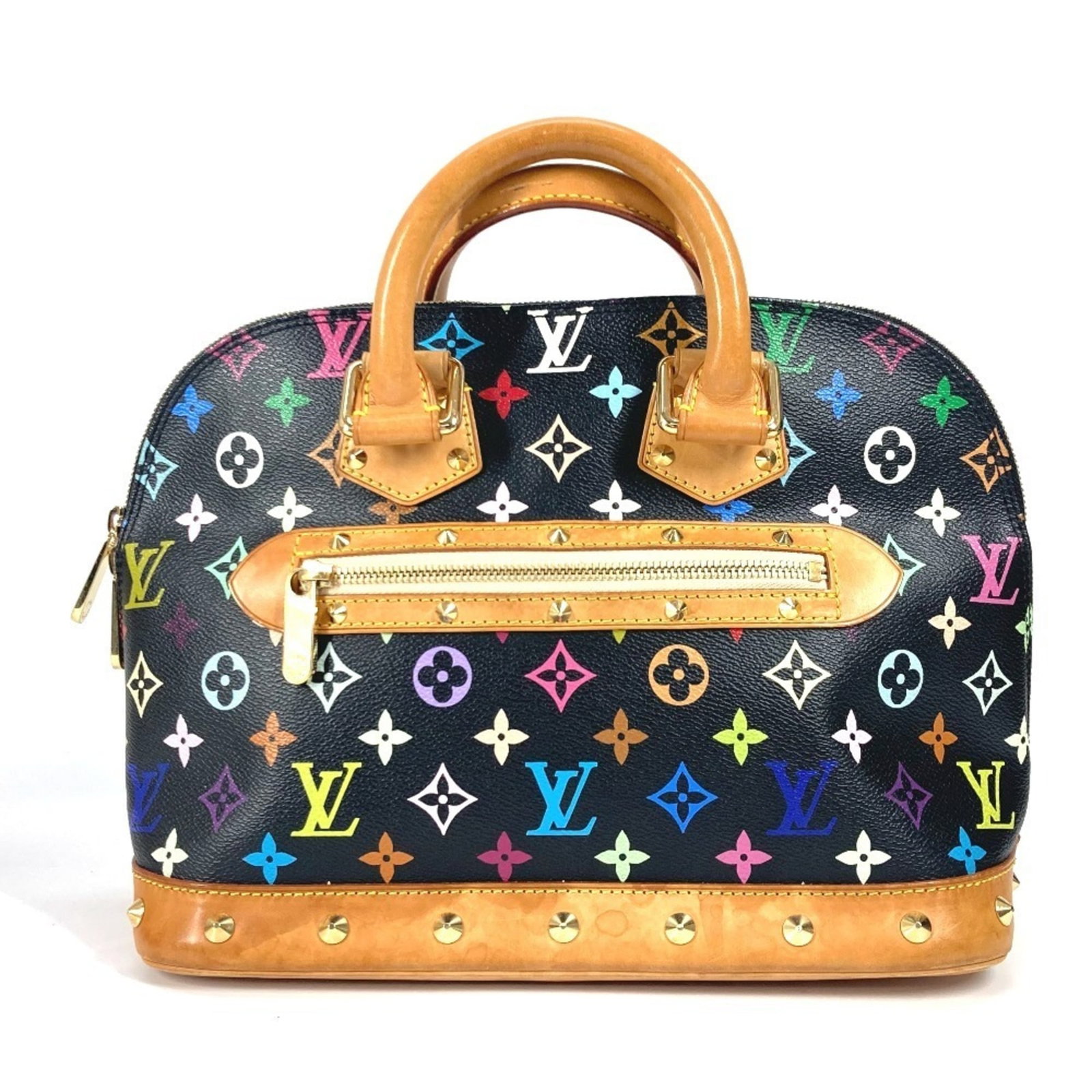 Louis Vuitton Handbag Tote Bag Monogram Multicolore: Louis Vuitton Handbag Tote Bag Monogram Multicolore Black and multi-color monogram pattern, the Louis Vuitton Handbag Tote Bag Monogram Multicolore features a classic design with a bold, eye-catching